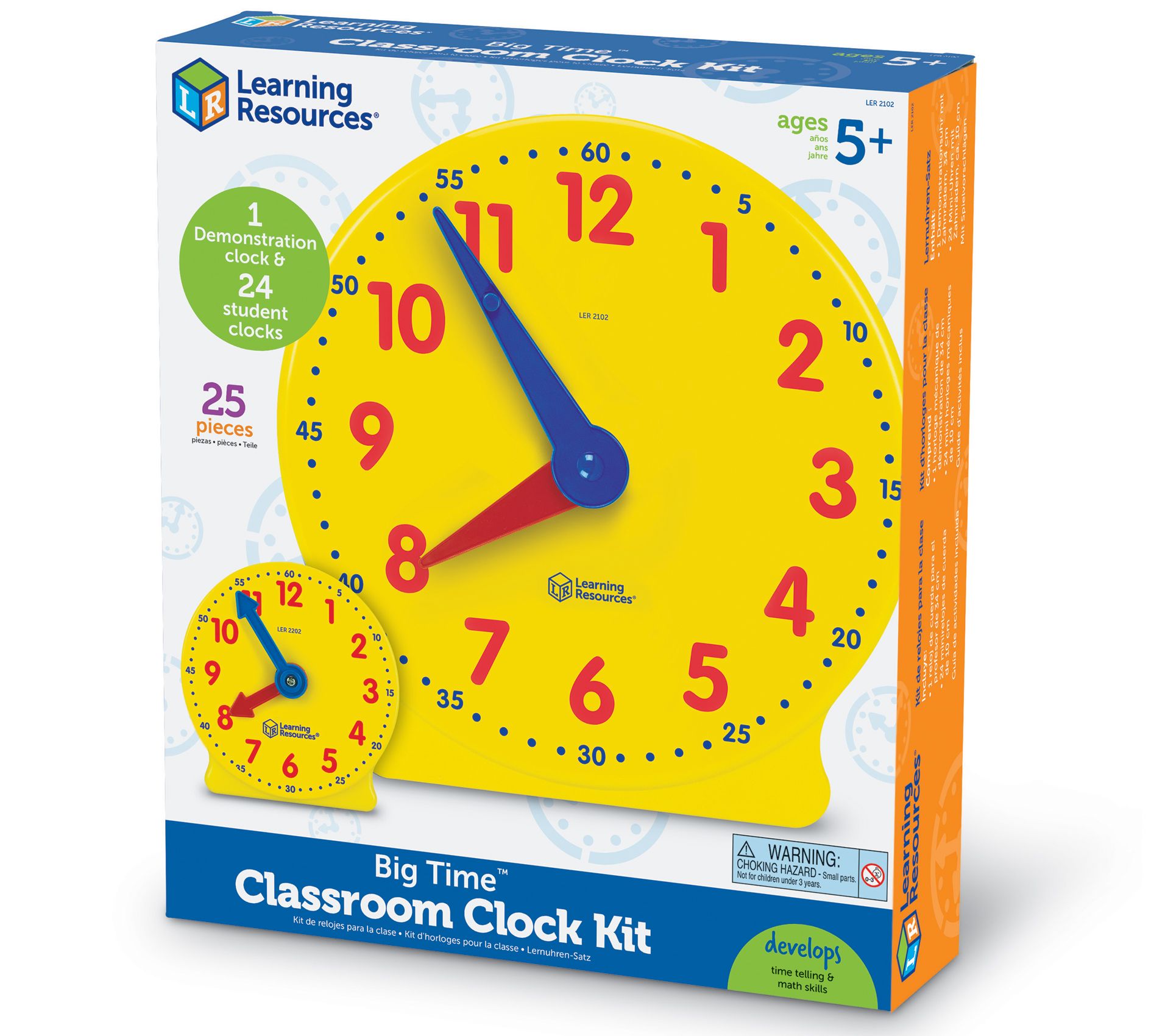 Big Time Classroom Clock Kit by Learning Resources