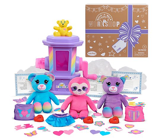 Build-A-Bear Stuffing Station Kit with 3 Friends & Accessories
