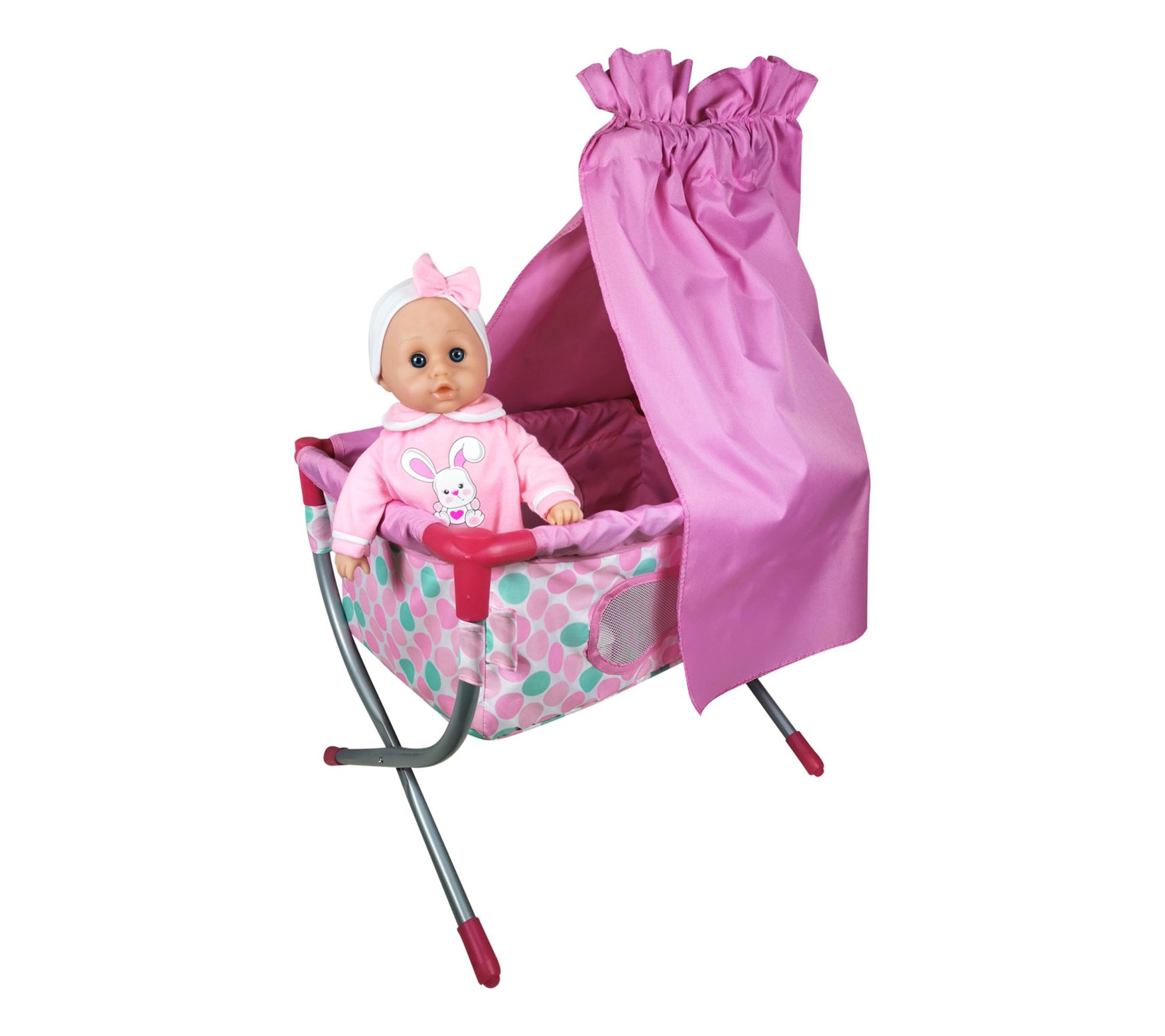 Lissi 14" Talking Baby & Crib Set