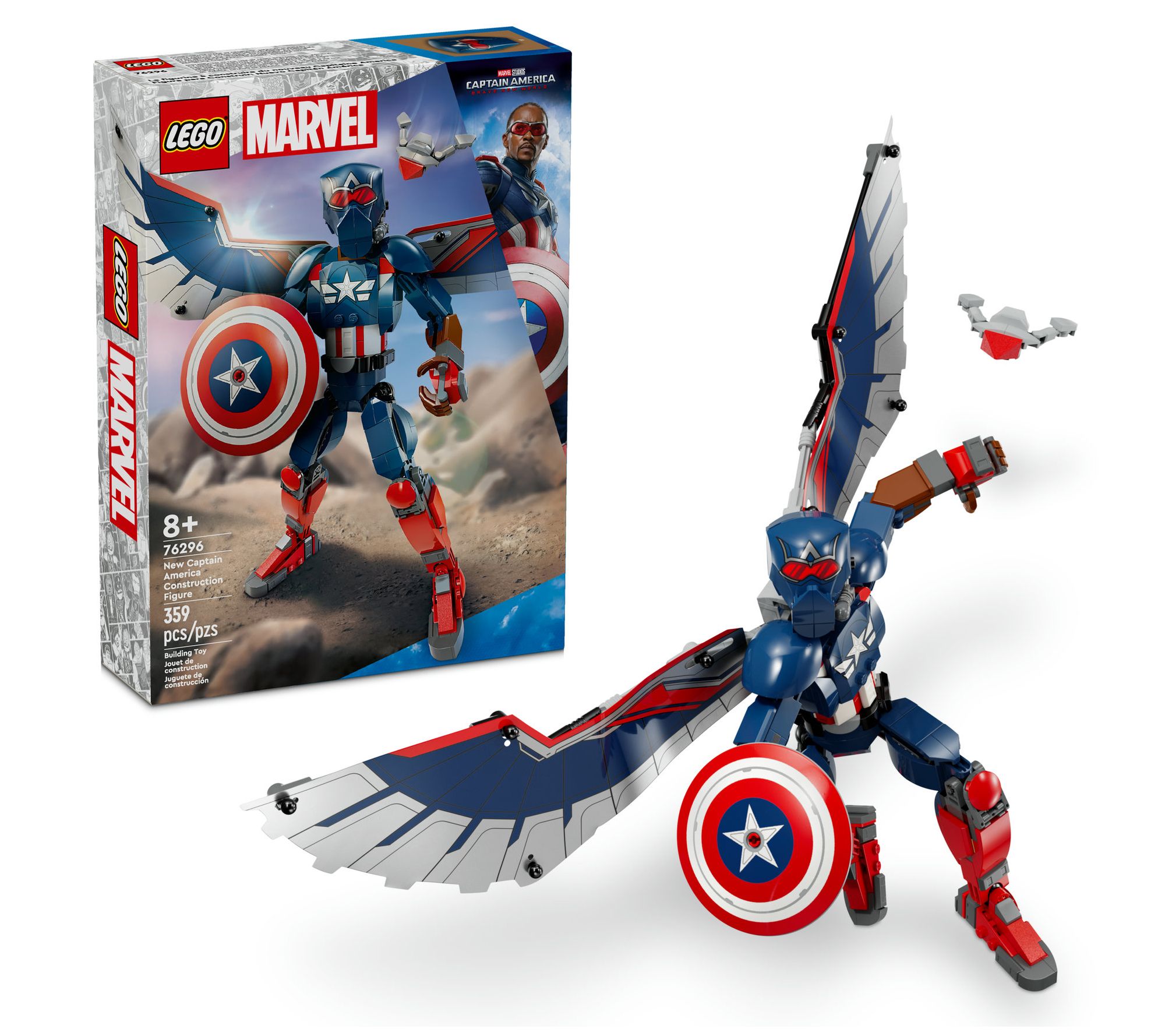 LEGO Marvel New Captain America Construction Figure