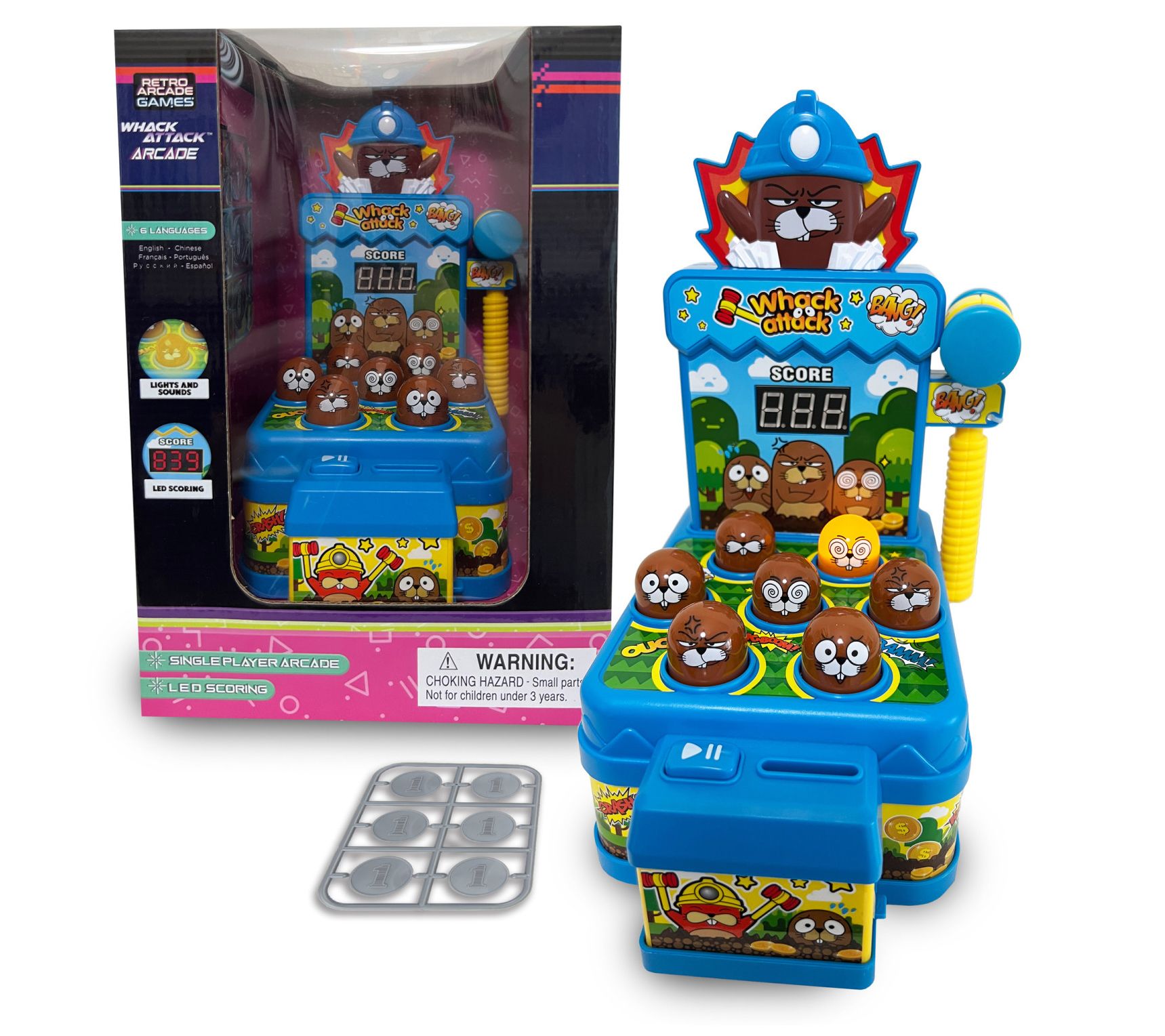 Thin Air Games Whack Attack Arcade -Lights & Sounds