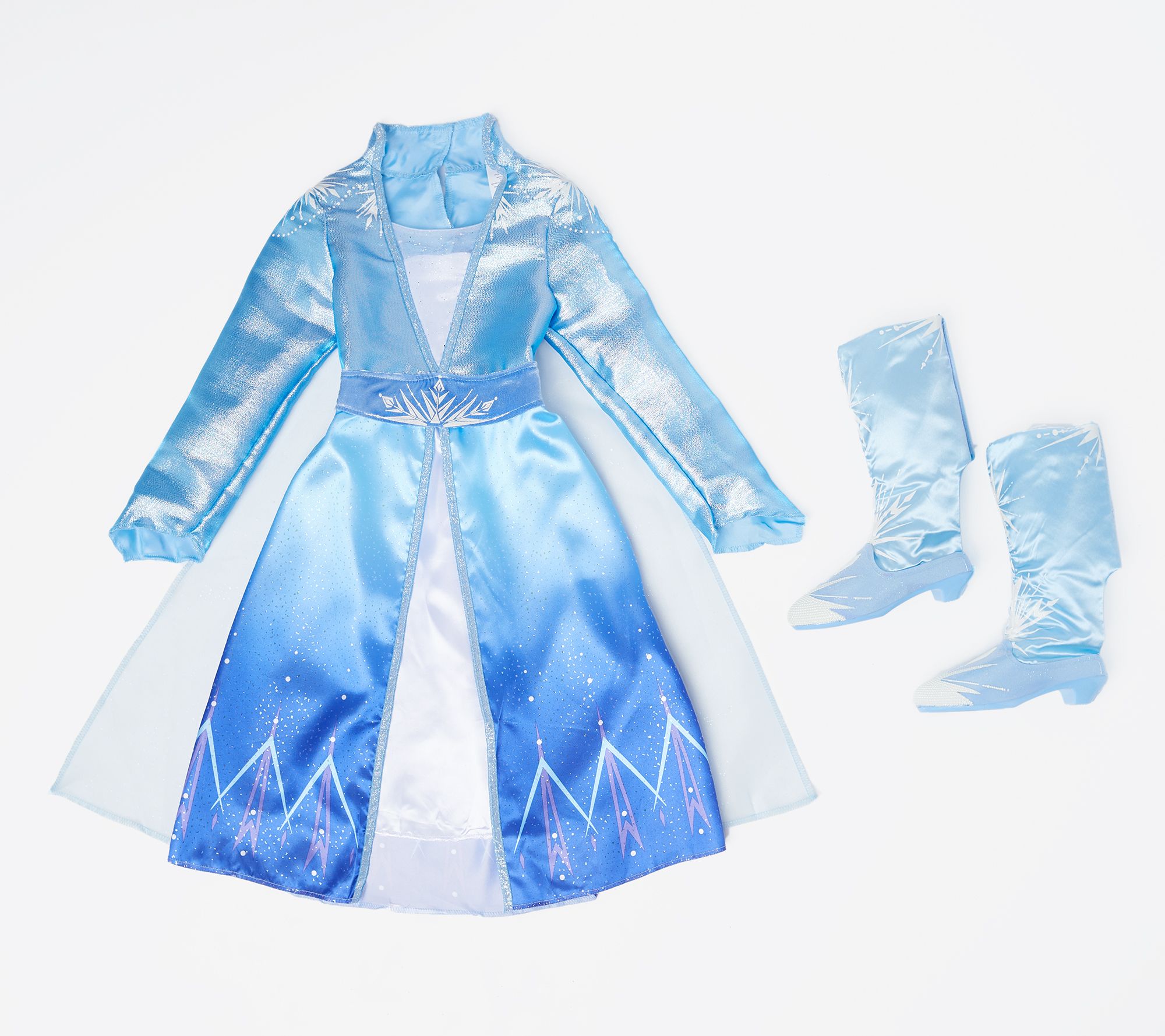 "As Is" Disney's Frozen 2 Elsa or Anna Dress with Matching Boots