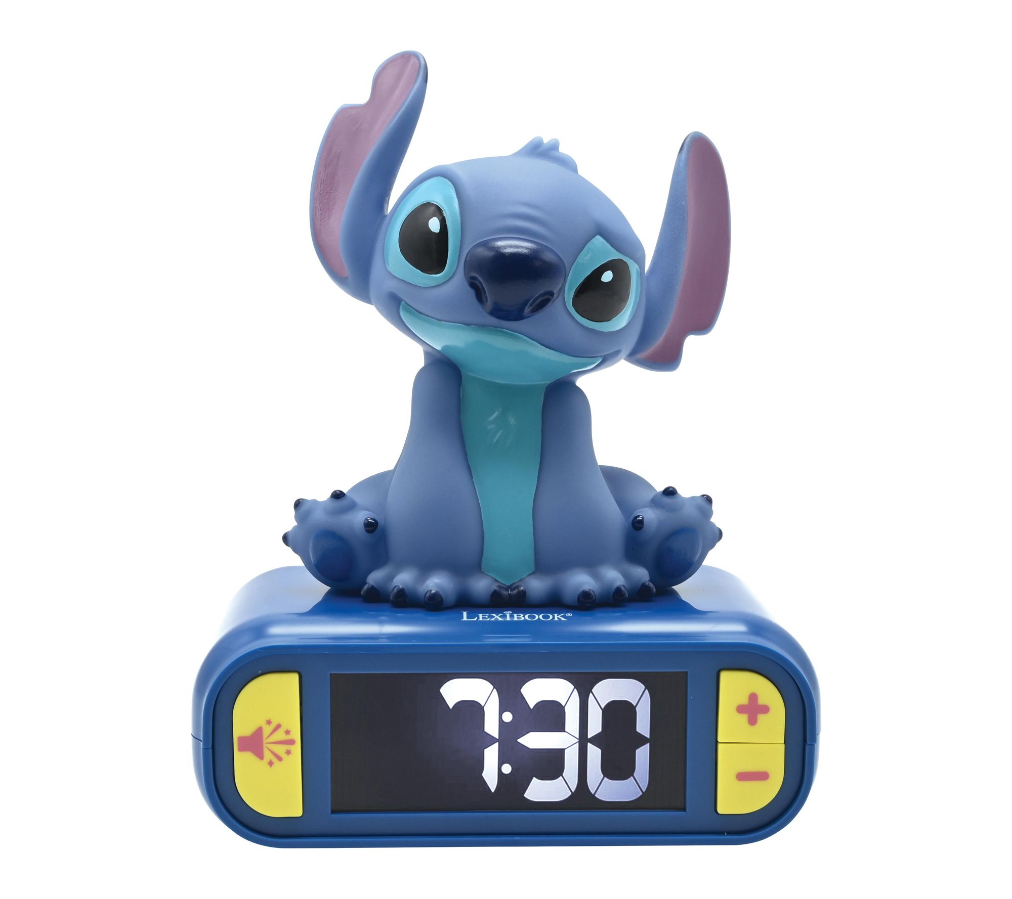 Lexibook 3d Stitch Digital Alarm Clock with Lig ht & Sounds