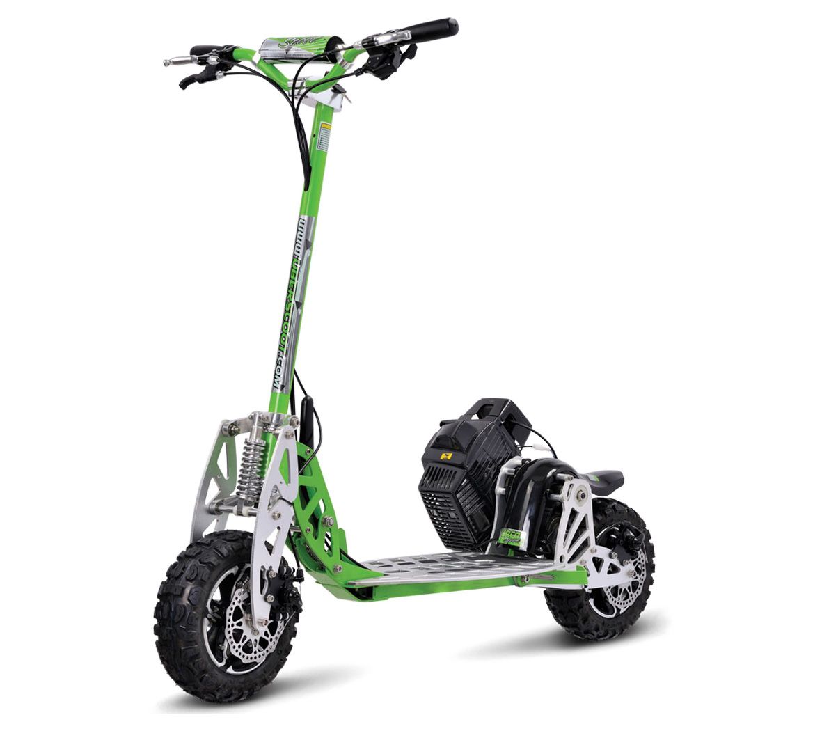 MotoTec 70x 2-Speed Gas Scooter - Green