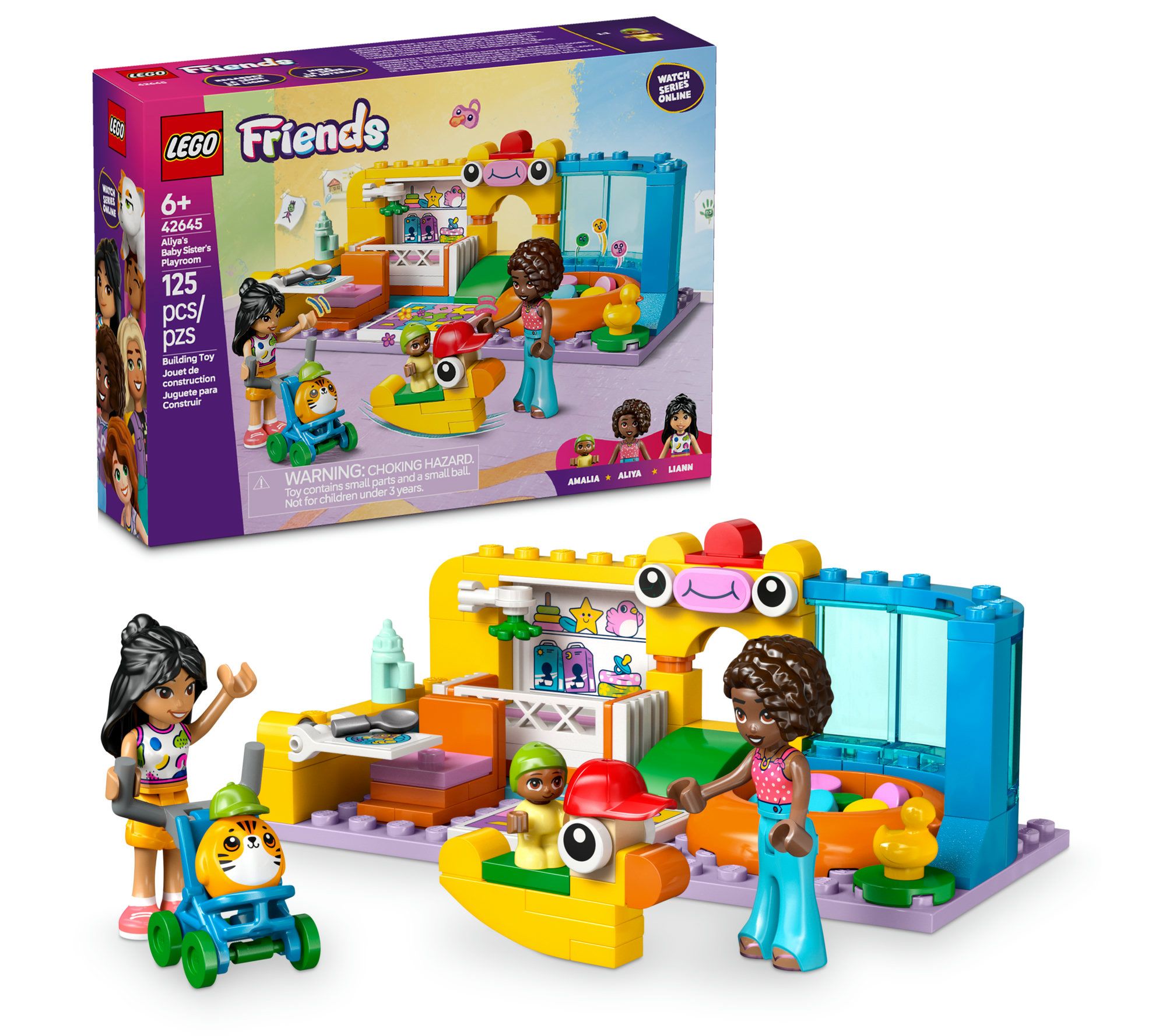 LEGO Friends Aliya's Baby Sister's Playroom Pretend-Play Set