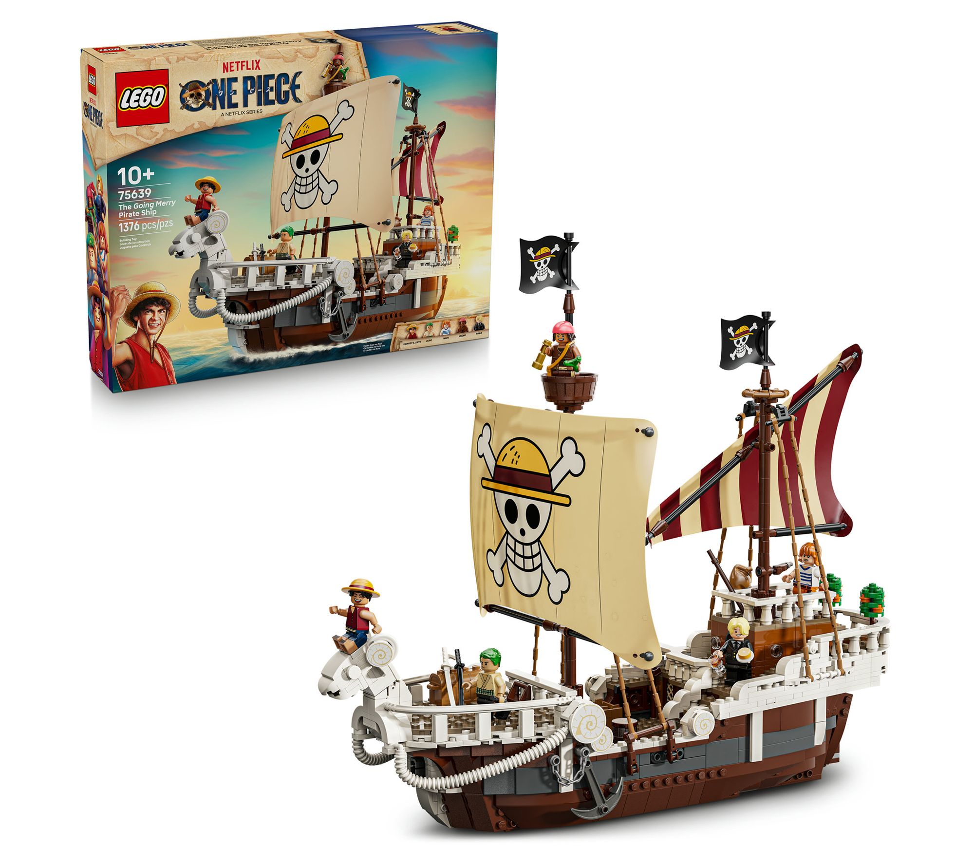 LEGO ONE PIECE The Going Merry Pirate Ship BoatSet Building T