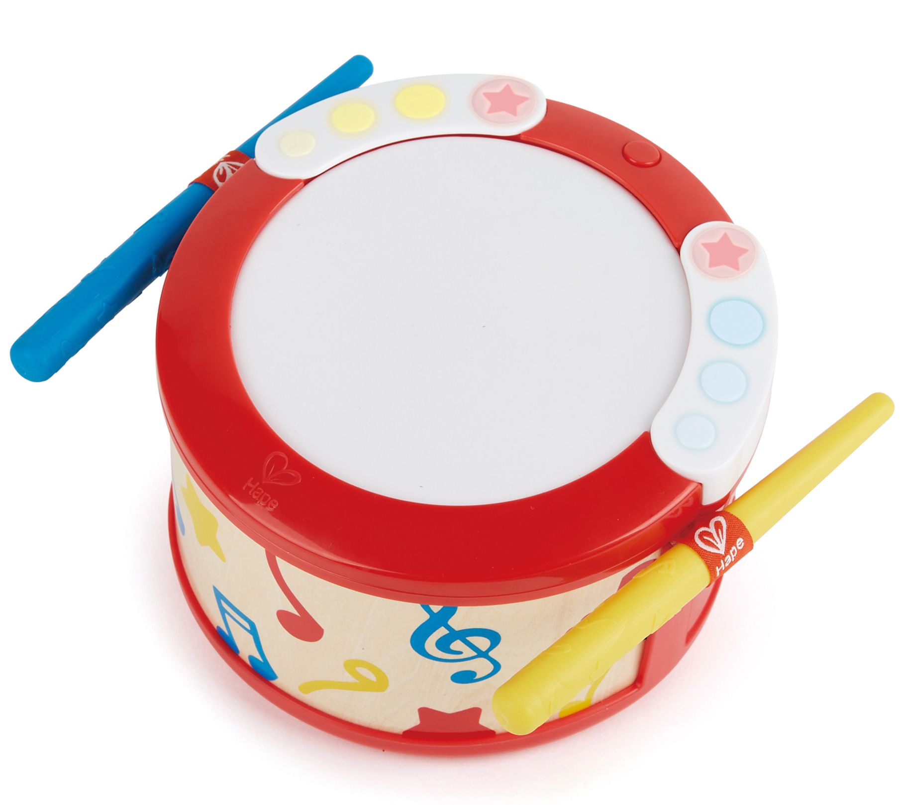 Hape Lights & Guided Play Electronic Drum w/ 2lay Modes