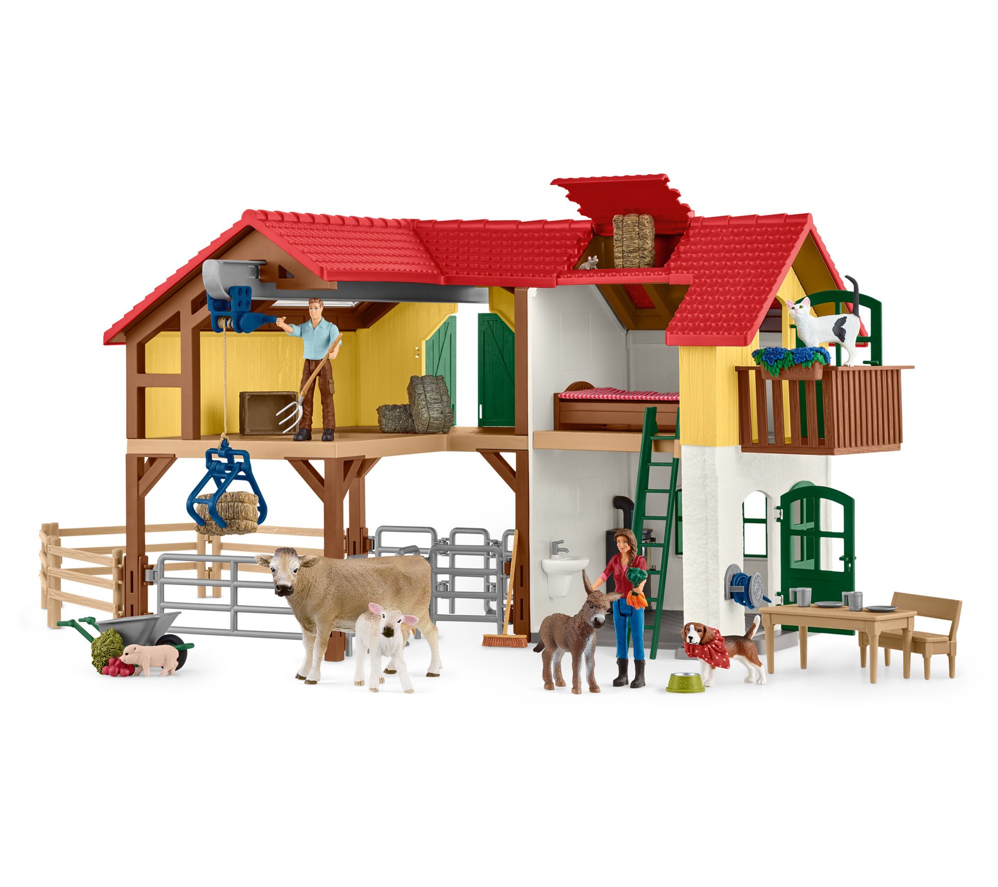 Schleich Farm World Large Farm House 97 Piece P layset