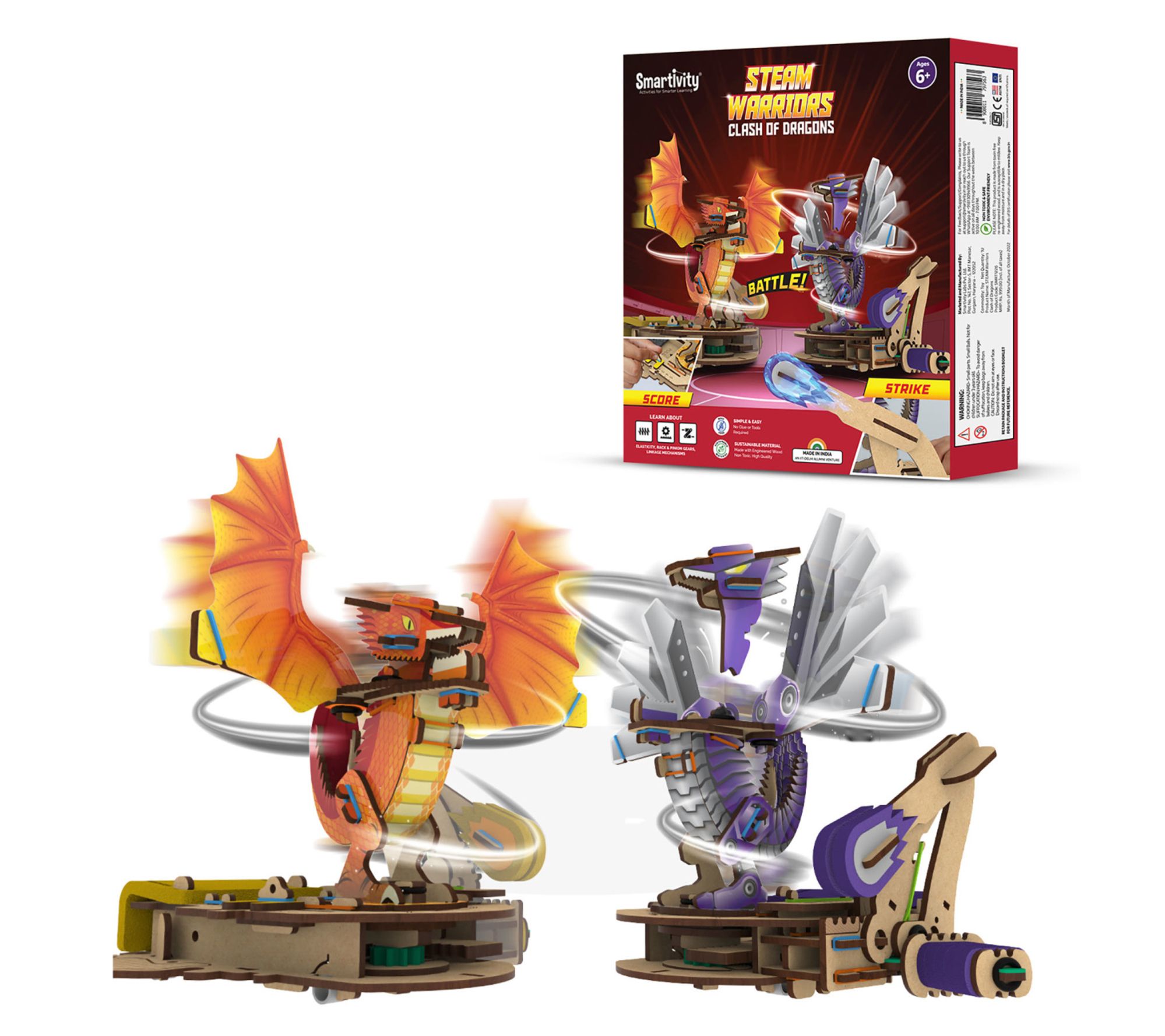 Smartivity Steam Warriors Clash Of Dragons ToySet