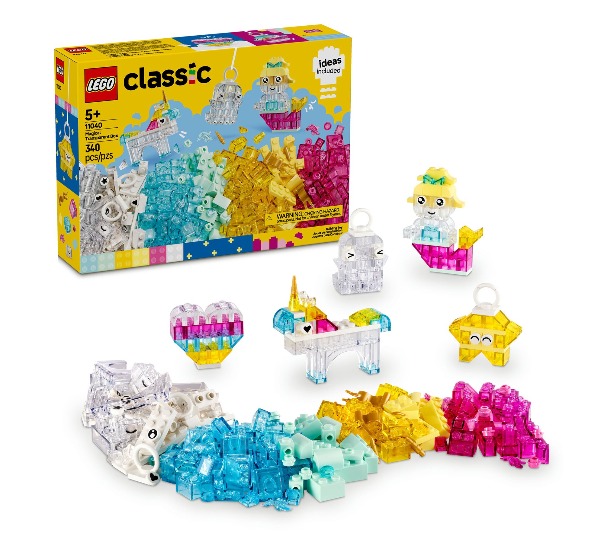 LEGO Classic Magical Colorful Building Bricks-Transparent Box