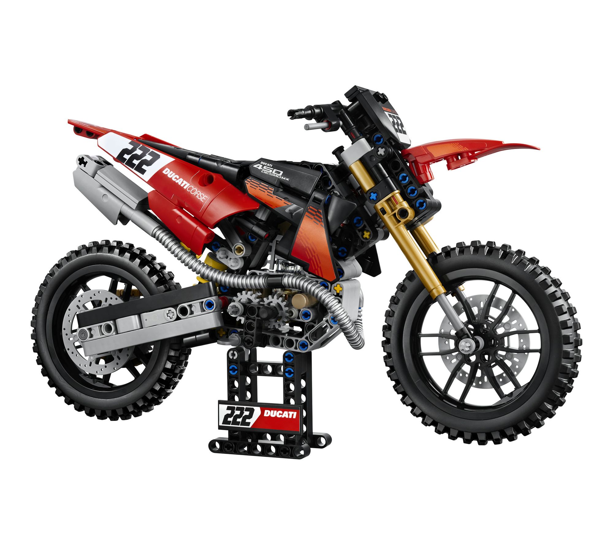 LEGO Technic Ducati Desmo450 MX Factory Motorcycle 42238