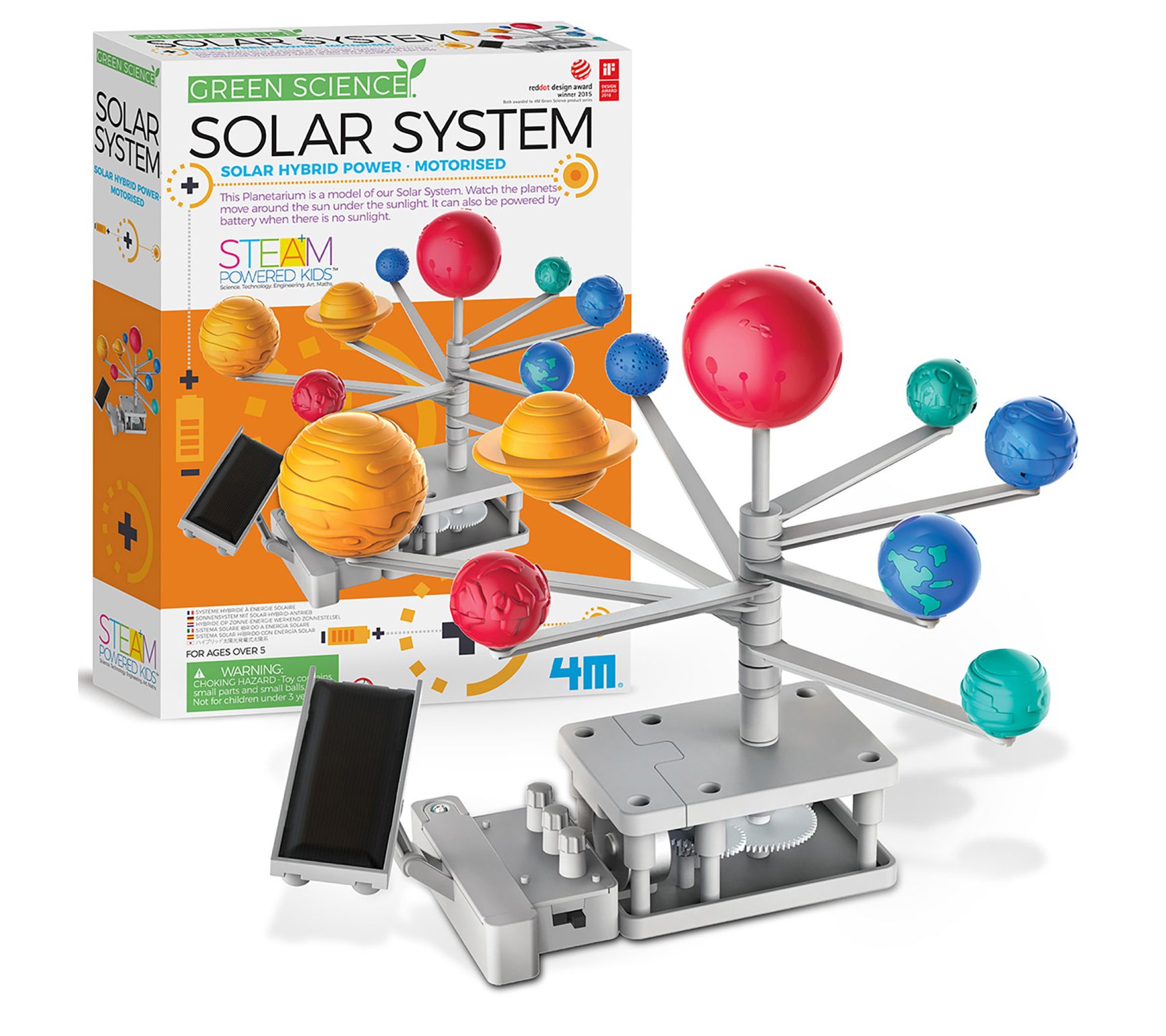 4M Green Science Solar System - DIY Rotating Planetarium