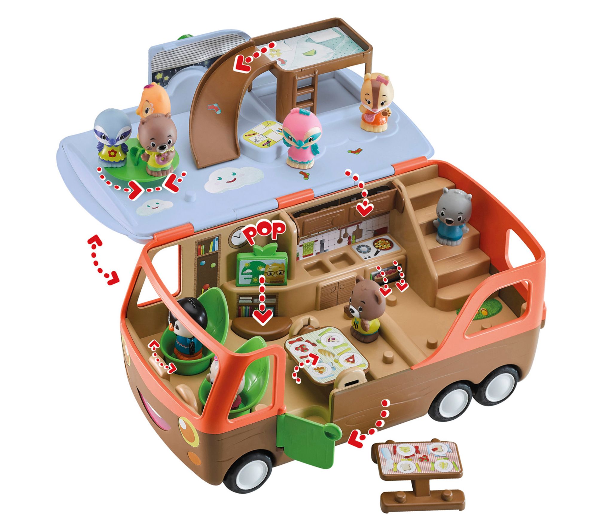 Timber Tots: Camper Van - 3pc Vehicle & Character Playset
