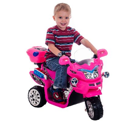 Pink FX 3 Wheel Ride On Toys 6V Battery Powered Electric Cars for Kids to Ride 