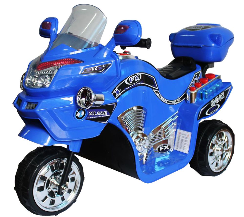 6V 3 Wheel Kids Motorcycle-Blue