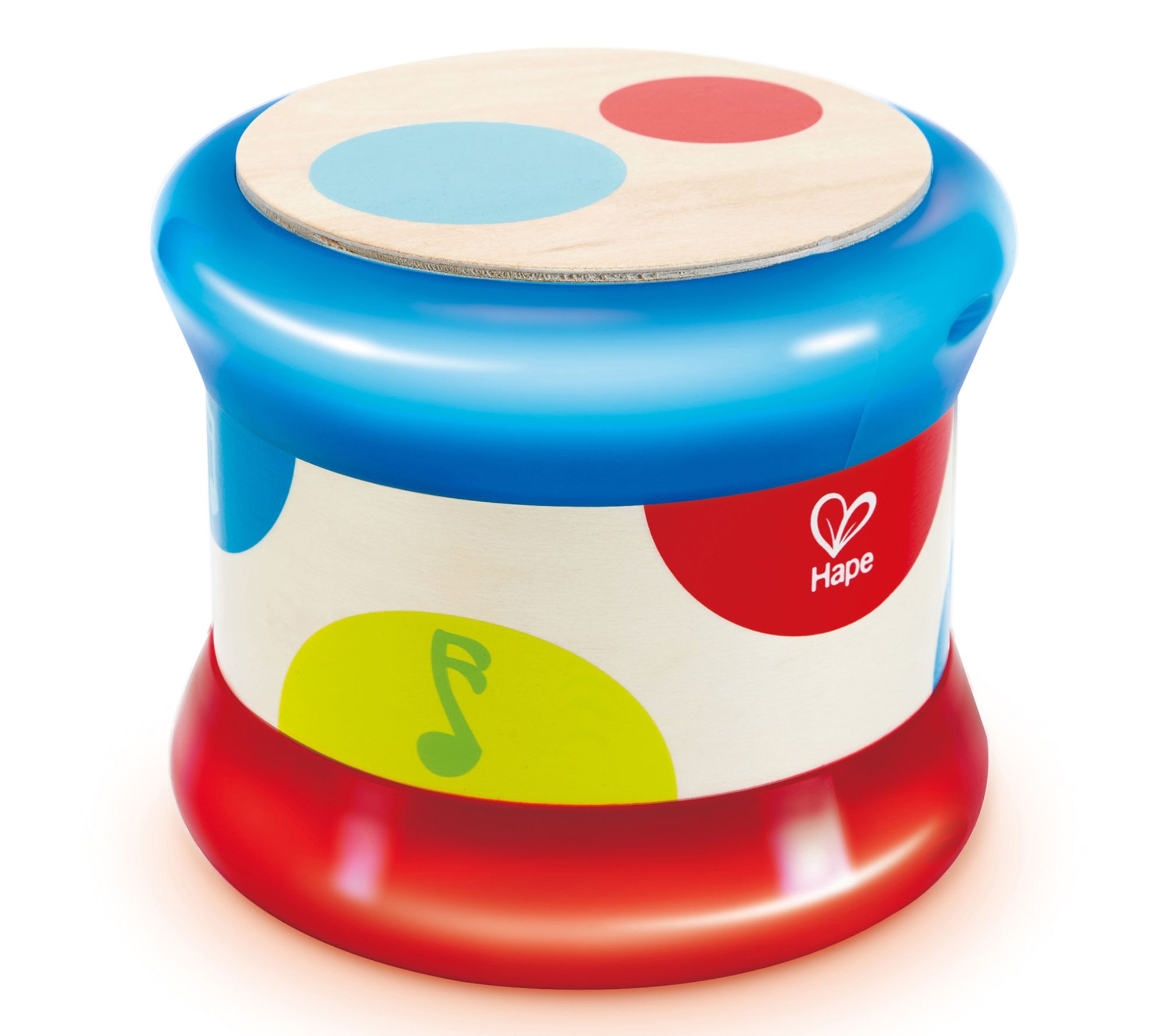 Hape Baby Drum Colorful Rolling Drum Musical Instrument