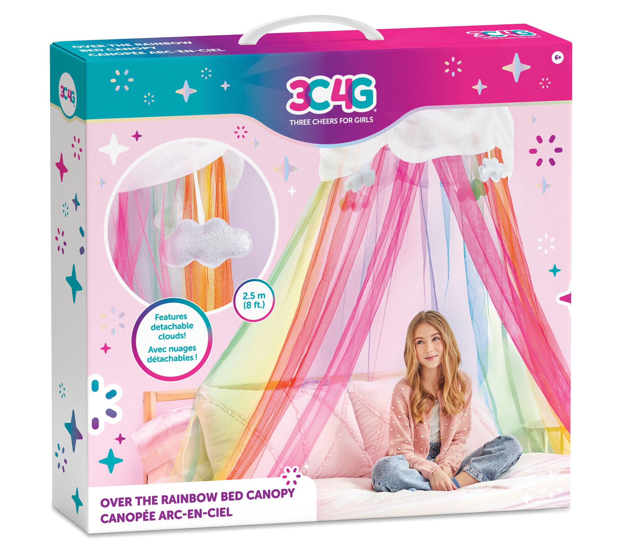Make It Real Rainbow Bright Bed Canopy