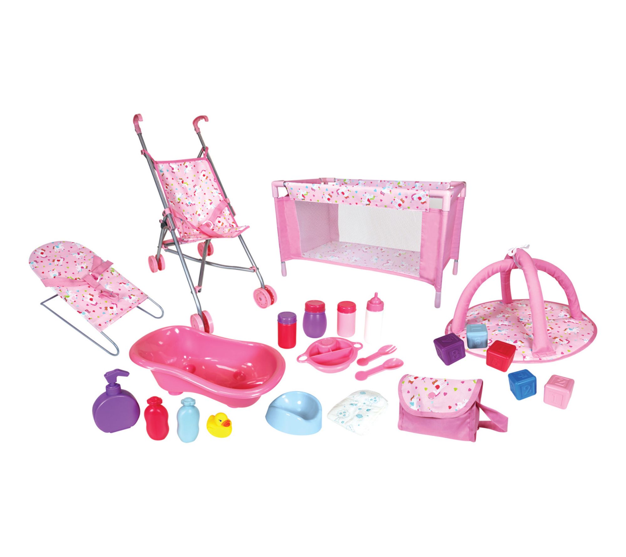 Lissi Baby Doll 24pc Nursery Play Set