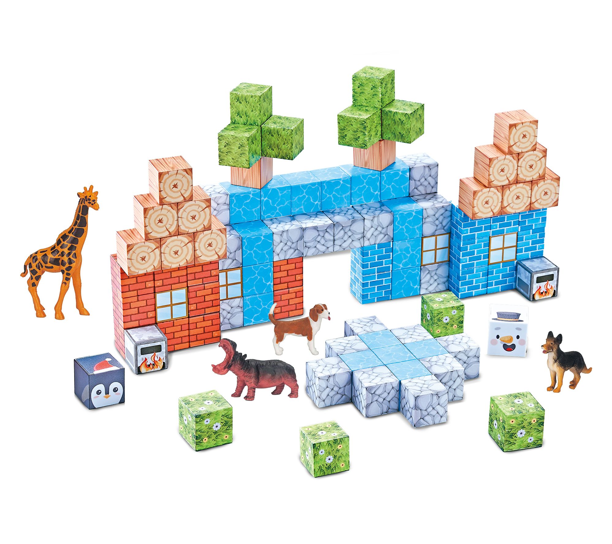Contixo Magnetic Blocks Building Cubes Game 100-Pieces