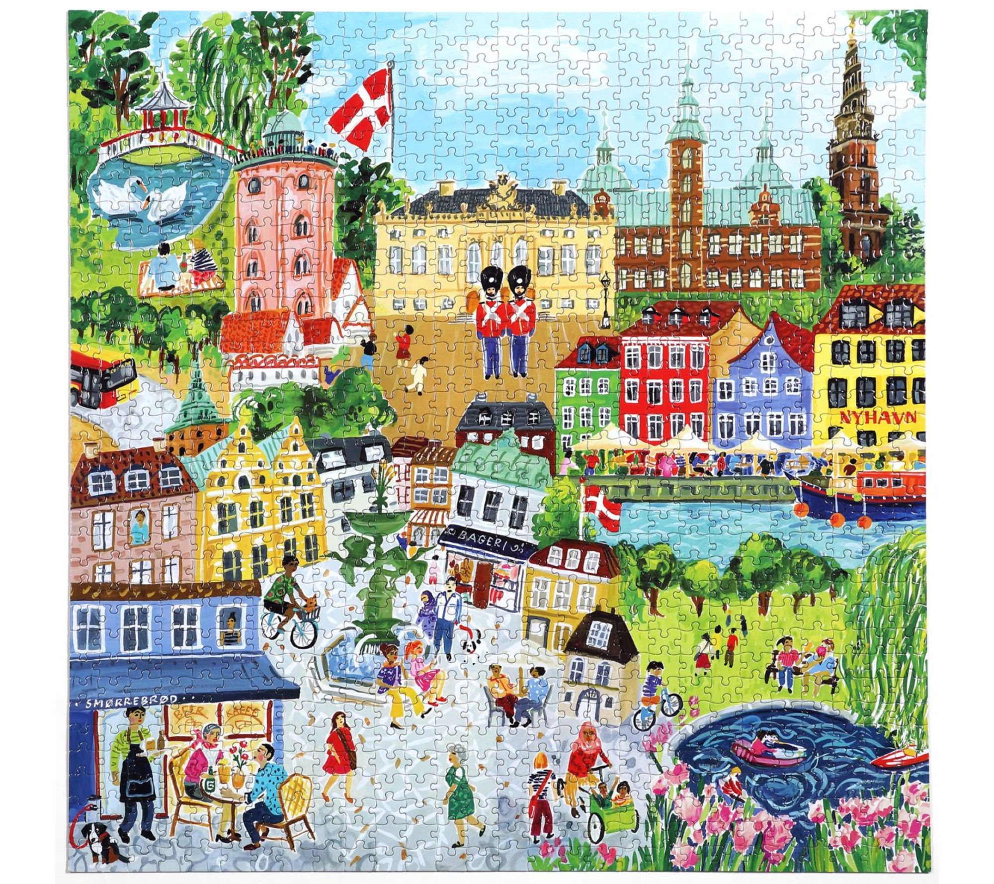 eeBoo Copenhagen 1000 Pc Sq Puzzle