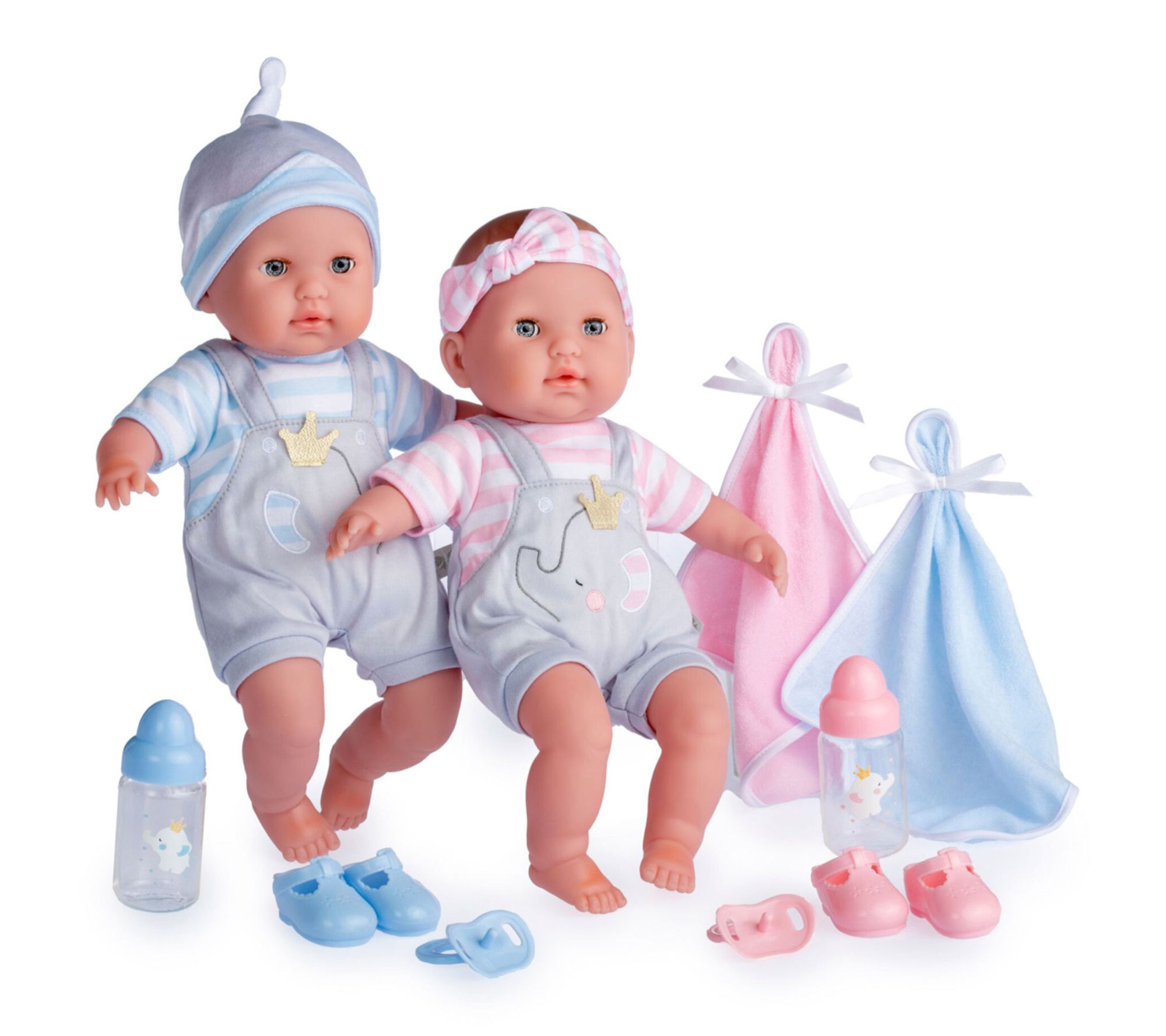 JC Toys 15" Soft Body Twin Baby Dolls