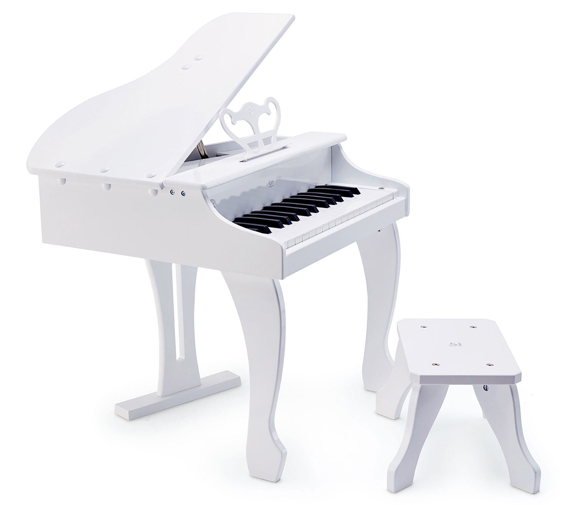 Hape Deluxe White Grand Piano w/ Stool