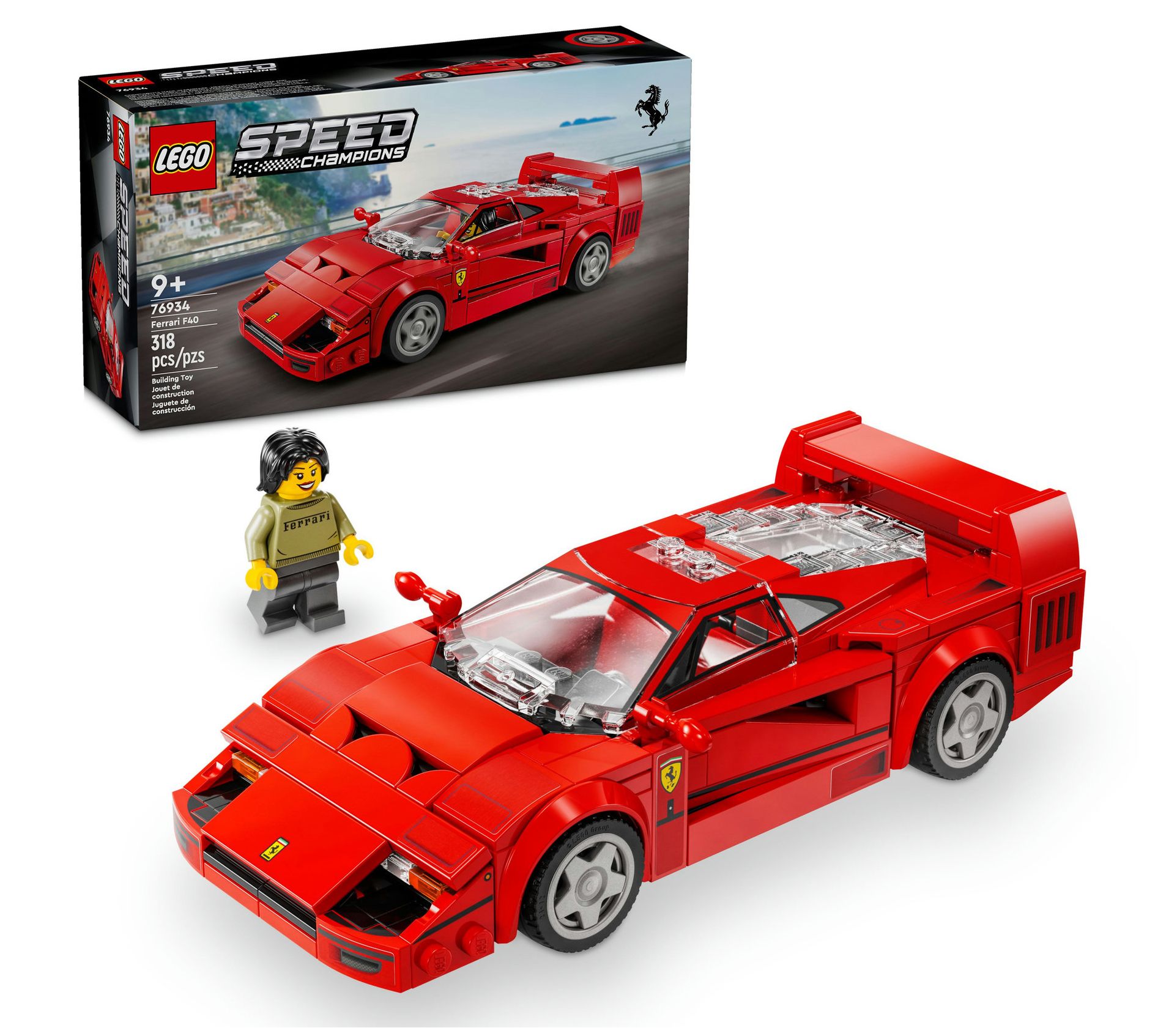 LEGO Speed Champions Ferrari F40 Supercar Vehicle Toy