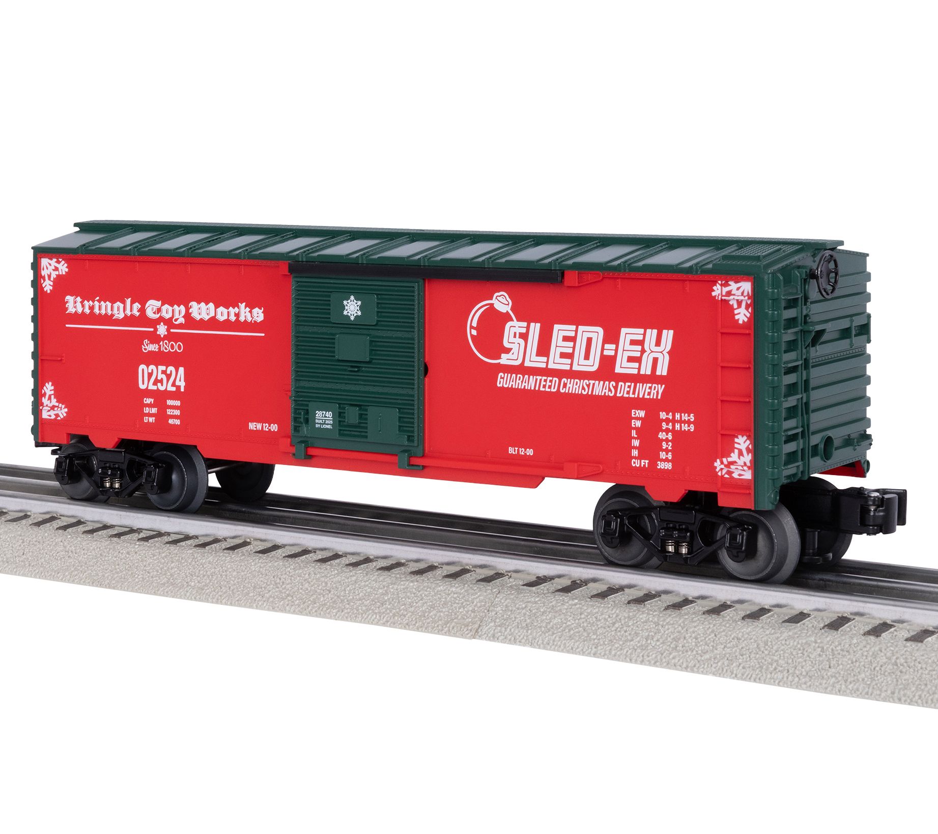 Lionel Sled Ex O Gauge Model Train Boxcar
