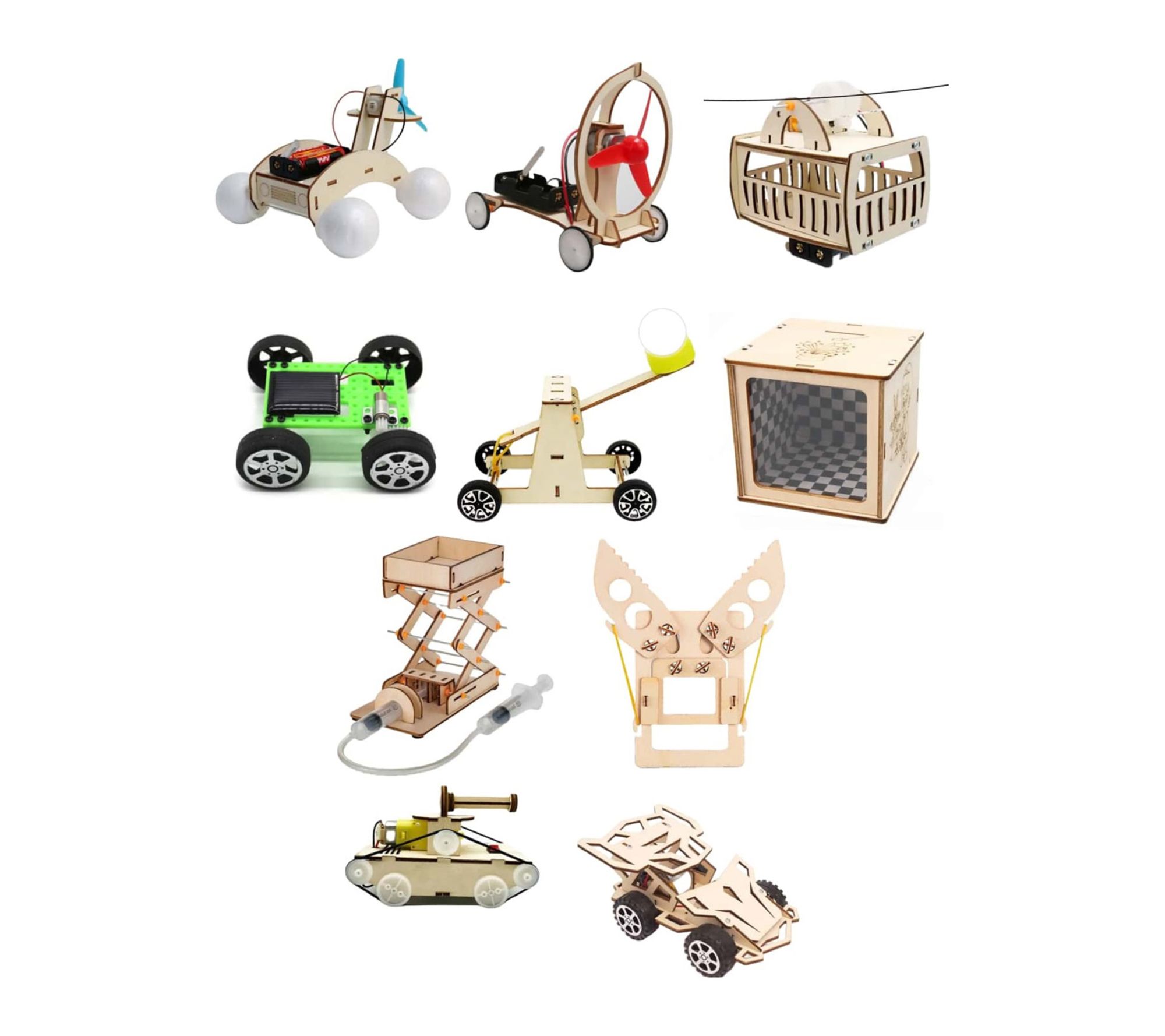 MODBOX DIY 10-In-1 Engineering Set Mechanics &Assembly Craft