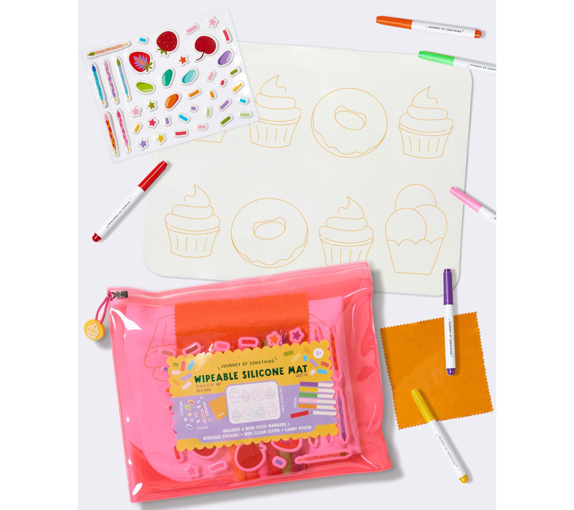 Journey of Something Wipeable Mat Sweet As Coloring Kit