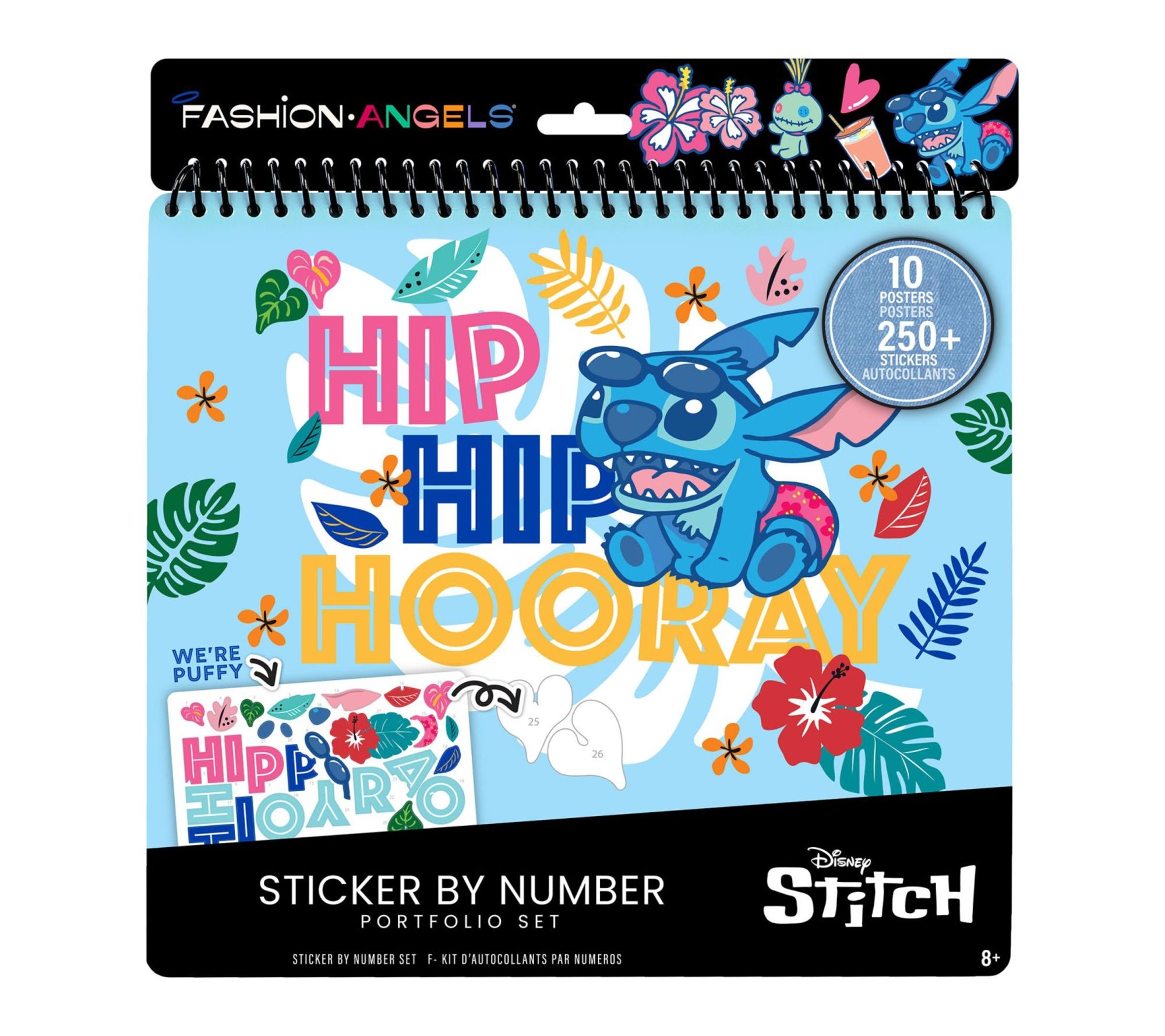 Fashion Angels Disney Stitch Sticker By NumberPortfolio Set - QVC.com