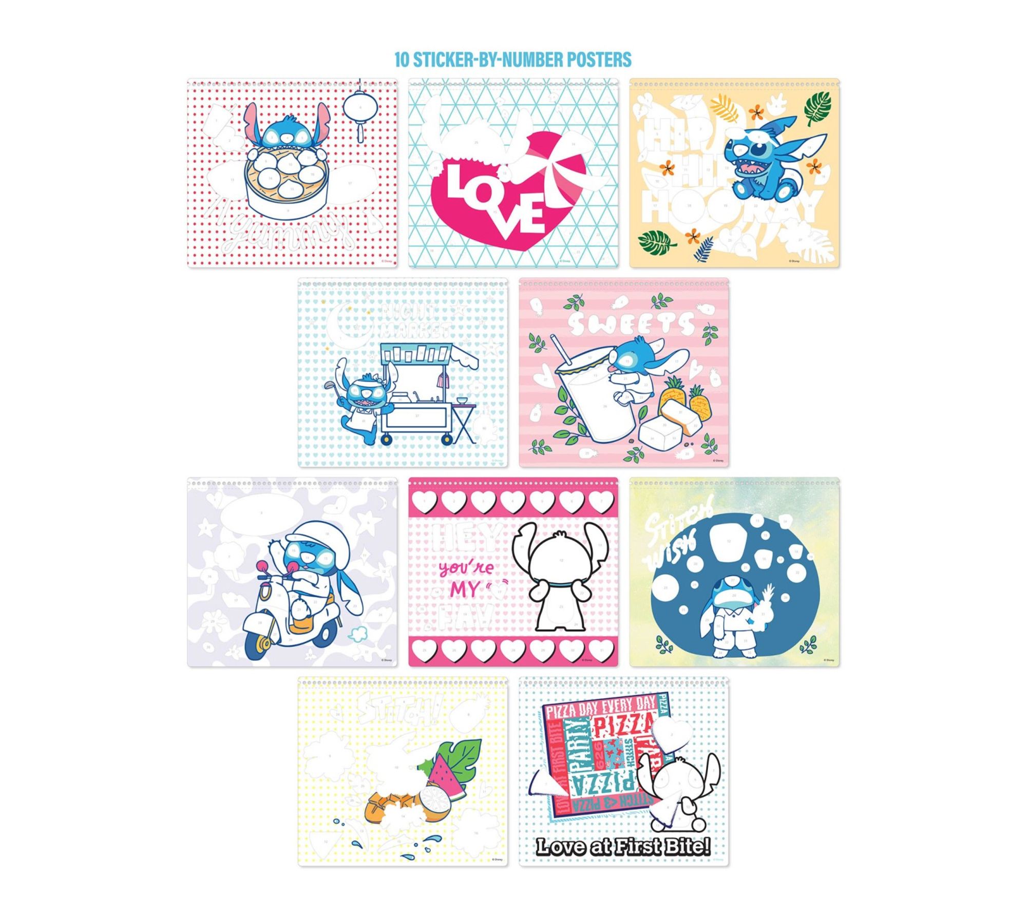 Fashion Angels Disney Stitch Sticker By NumberPortfolio Set - QVC.com