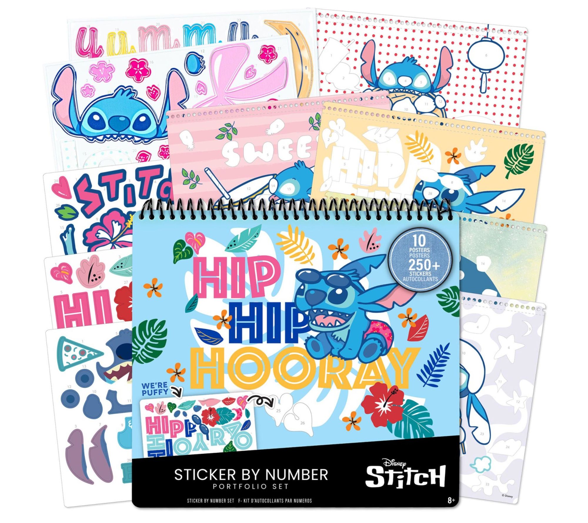 Fashion Angels Disney Stitch Sticker By NumberPortfolio Set