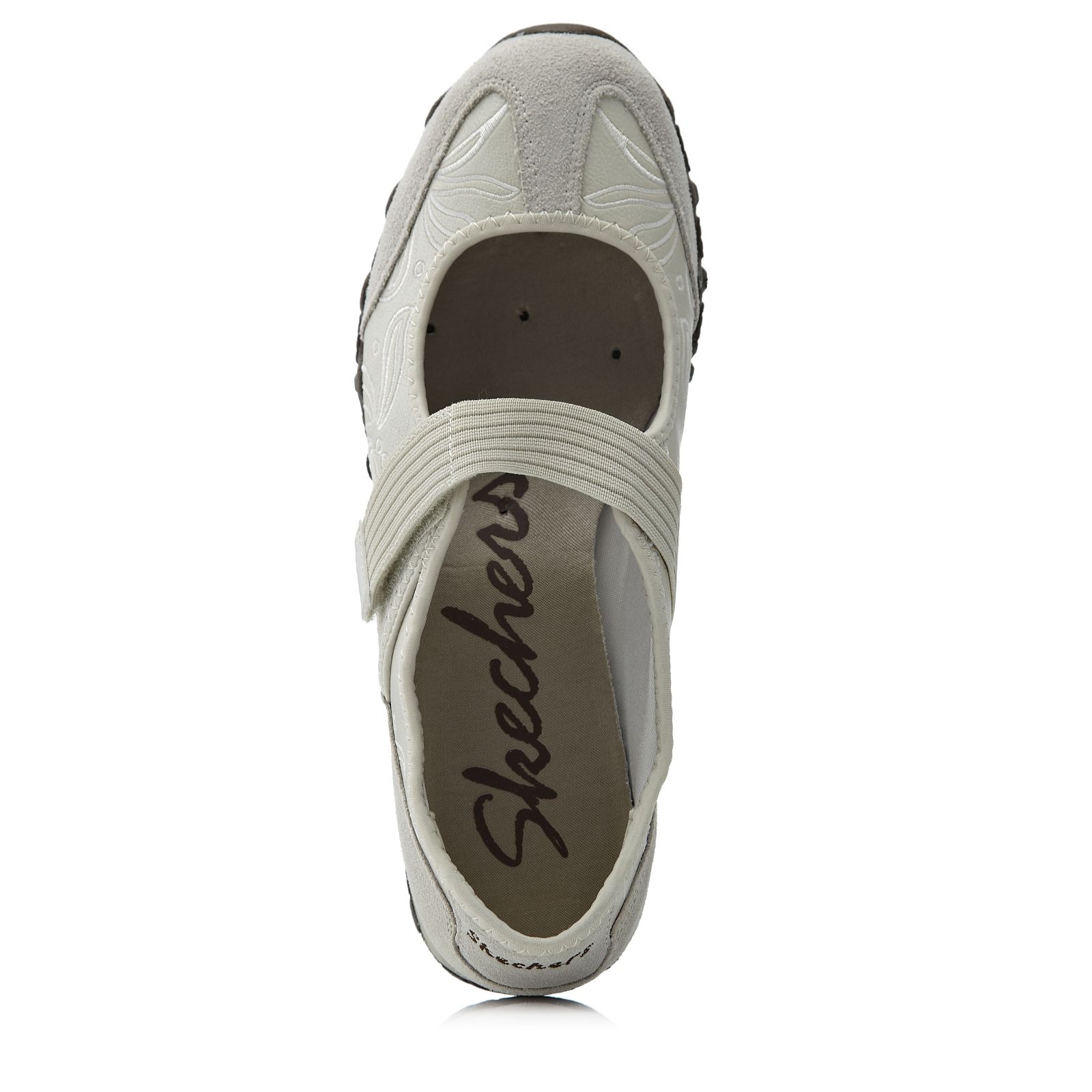 Skechers Bikers Embroidery Casual Shoe QVC UK