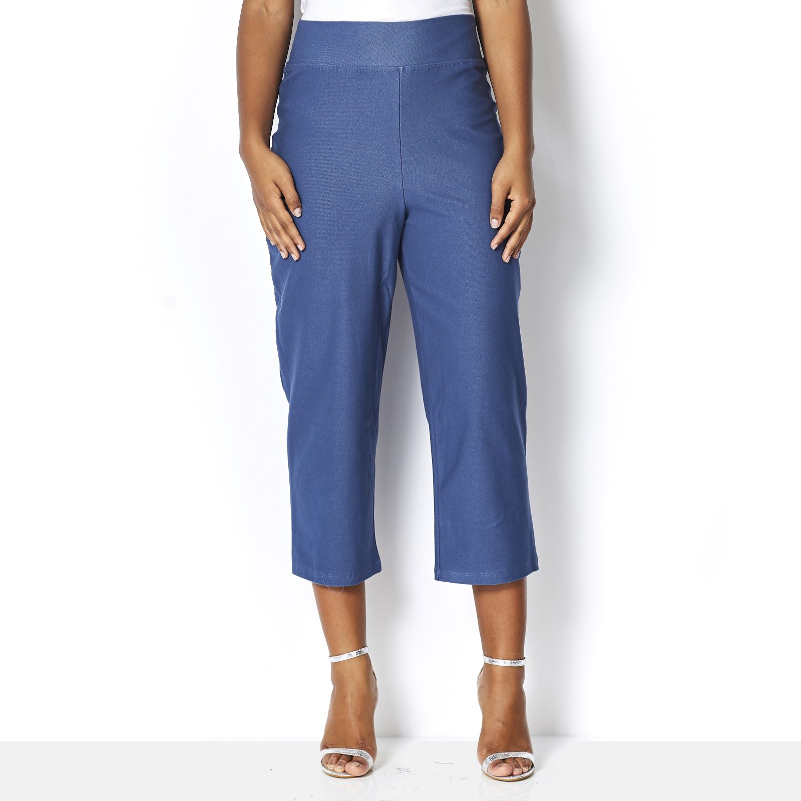 qvc denim and company crop pants