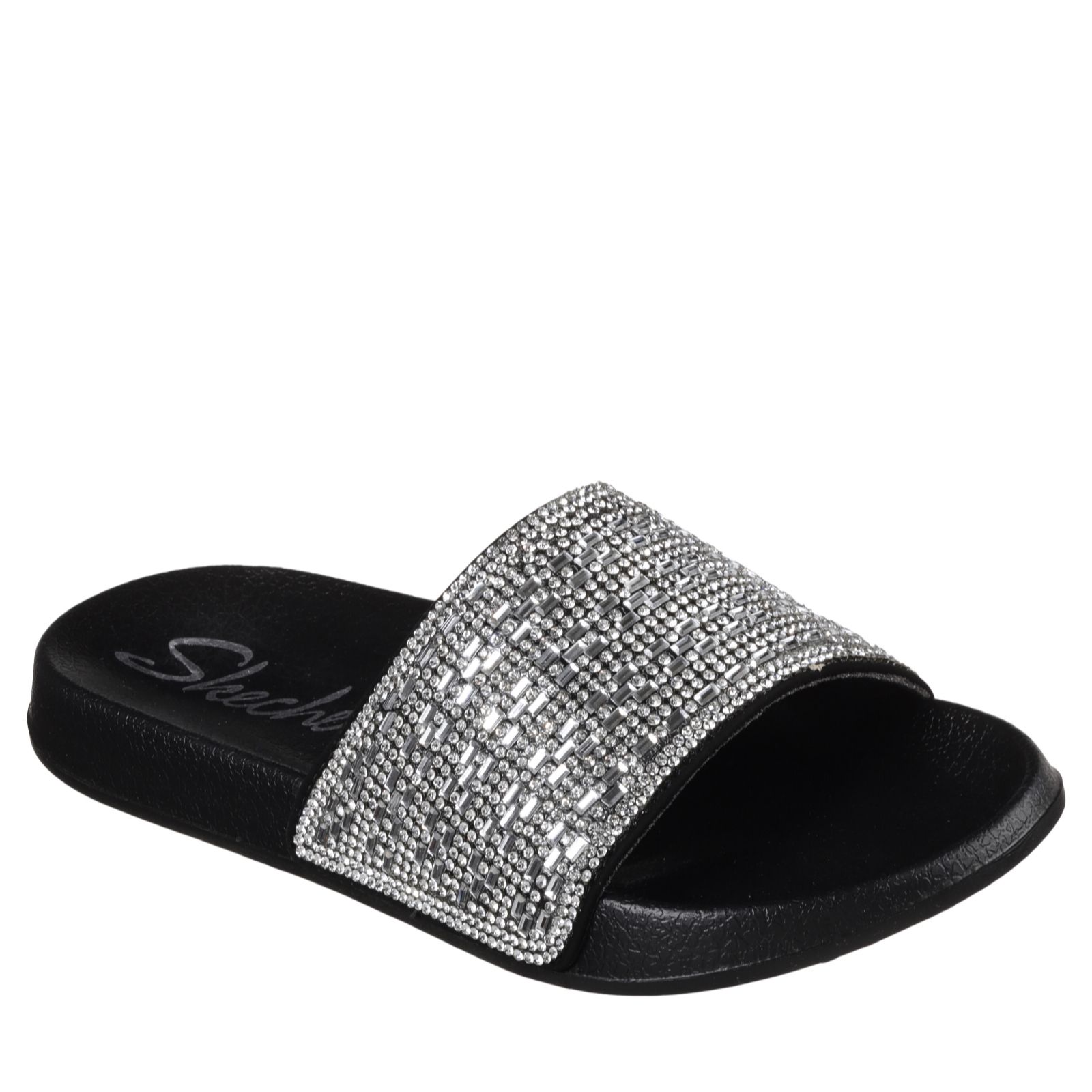 skechers 2nd take summer chic rhinestone slide sandal