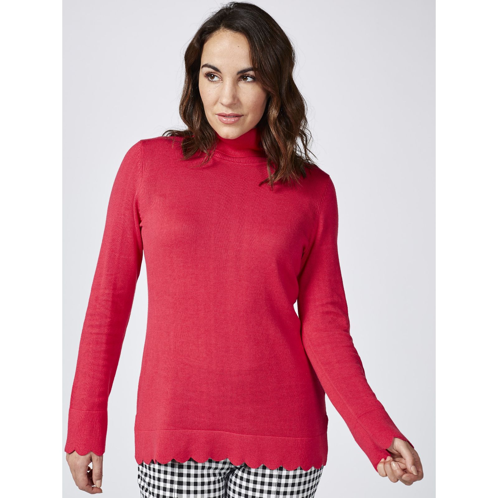 long knitted jumper