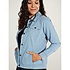 Denim & Co. Comfy Denim Style Jacket with Collar, 3 of 7
