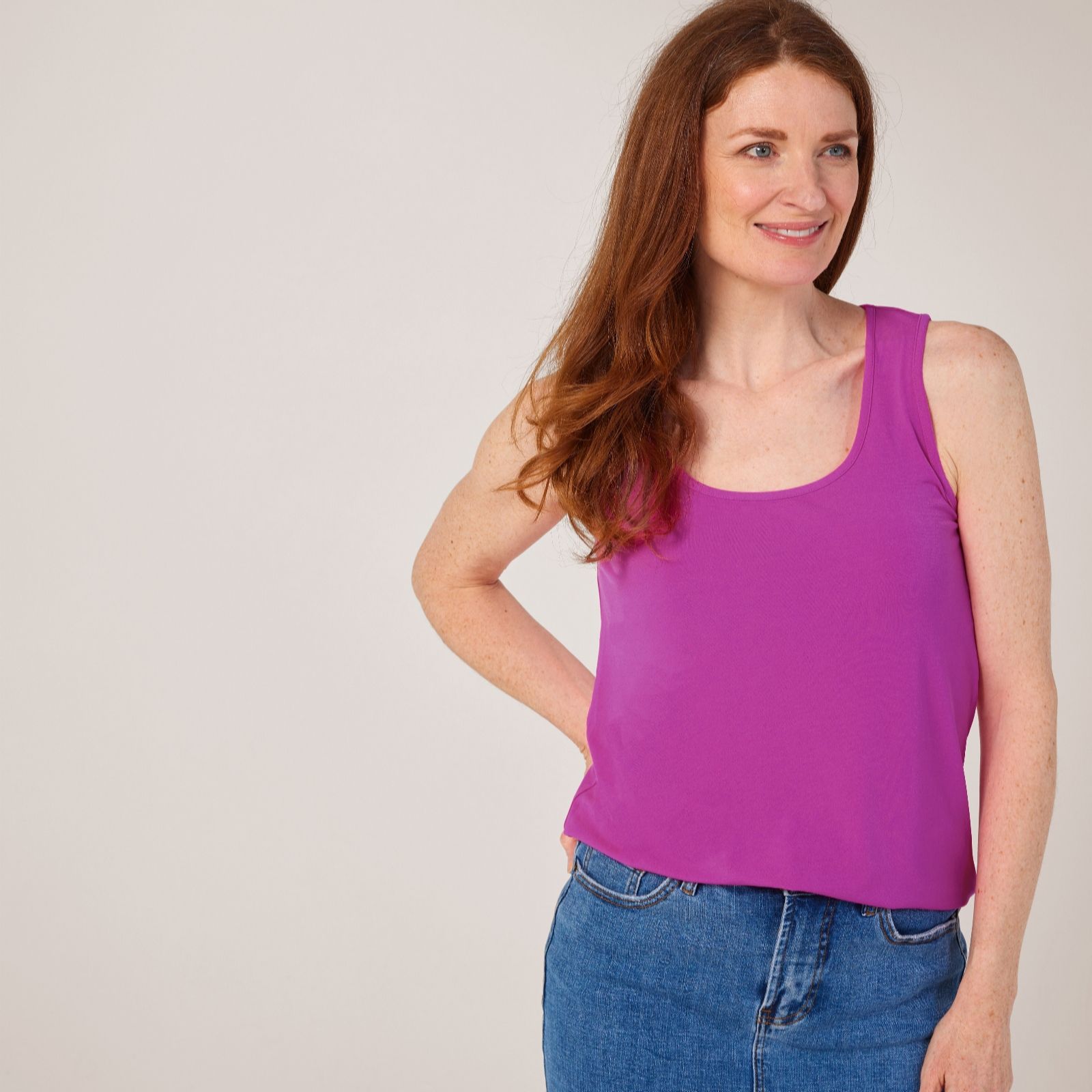 Kim & Co Brazil Jersey Sleeveless Vest Top