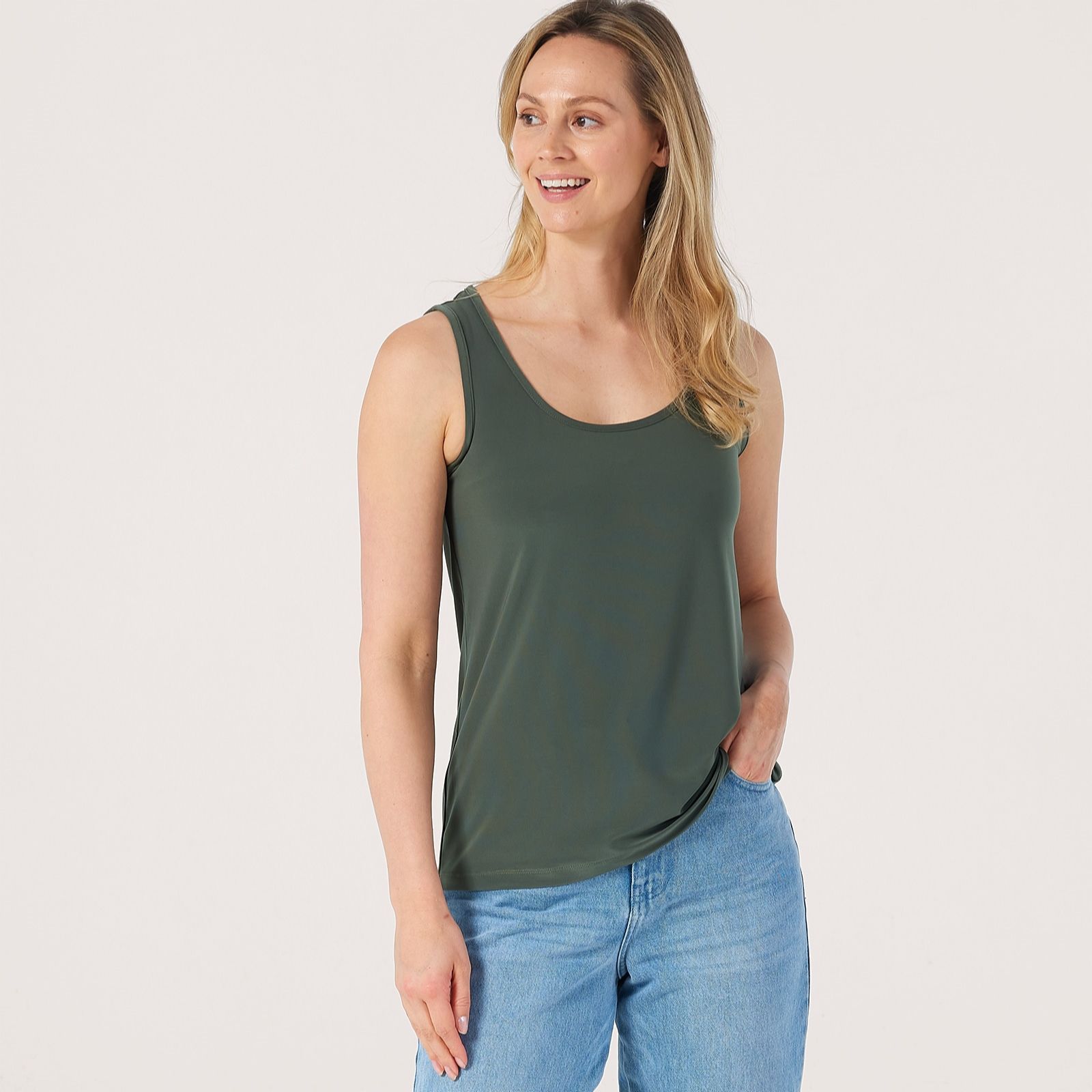 Kim & Co Brazil Jersey Sleeveless Vest Top