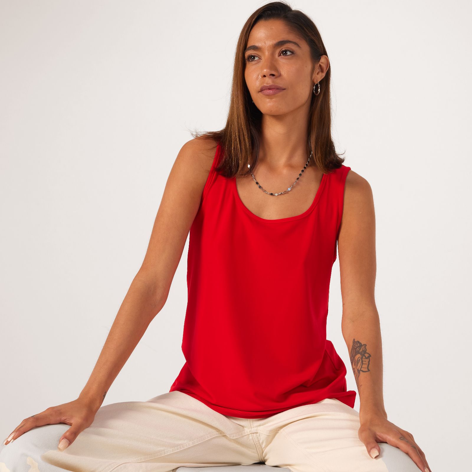 Kim & Co Brazil Jersey Sleeveless Vest Top