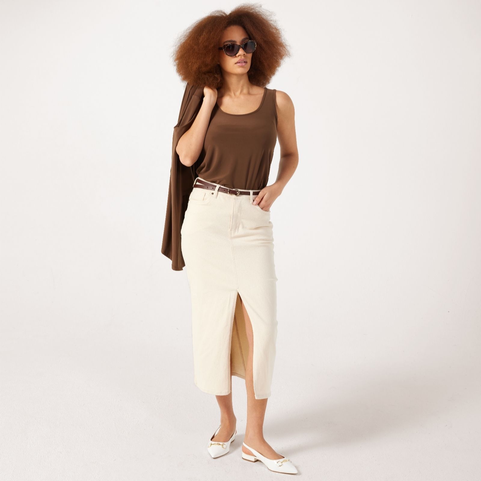 Kim & Co Brazil Jersey Sleeveless Vest Top