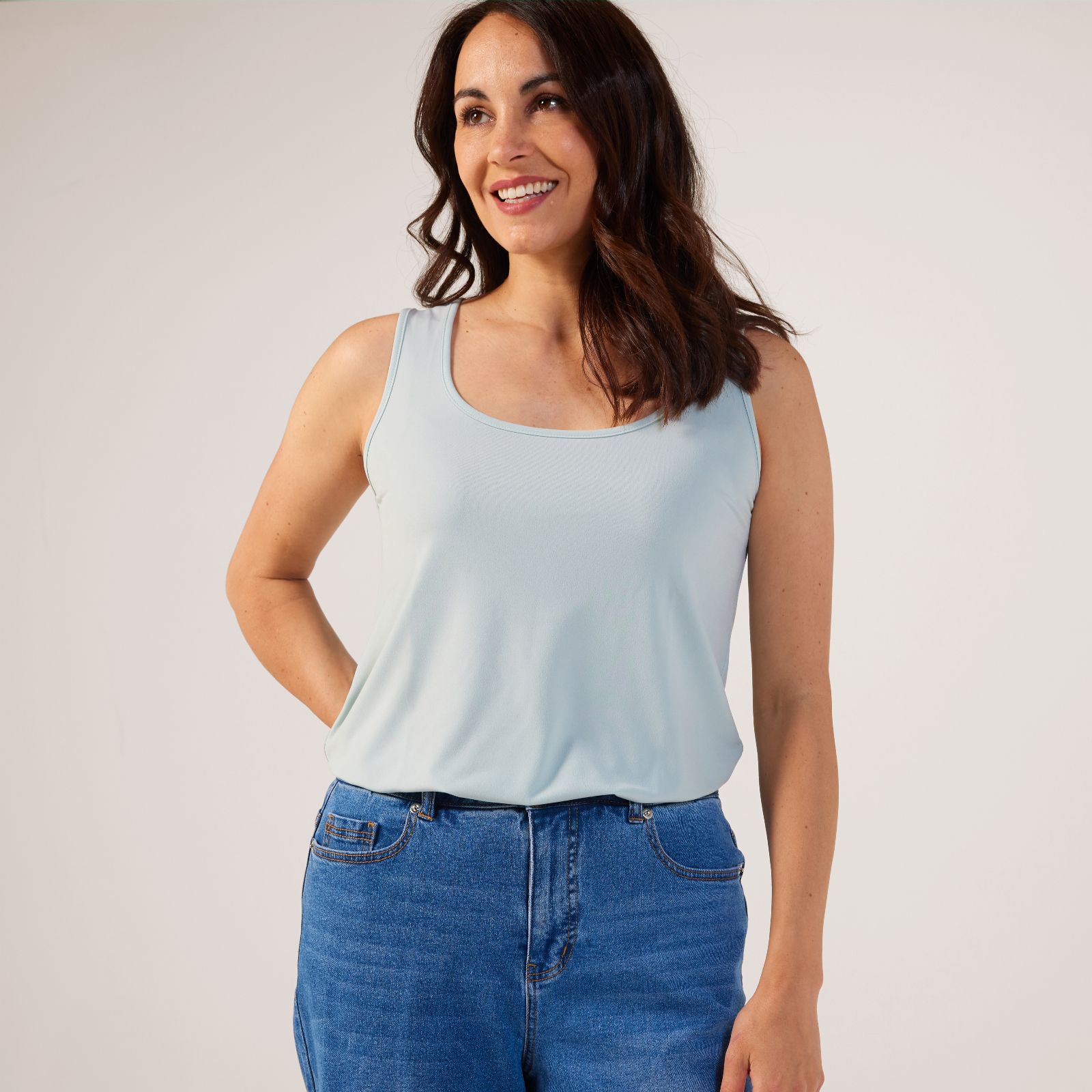 Kim & Co Brazil Jersey Sleeveless Vest Top