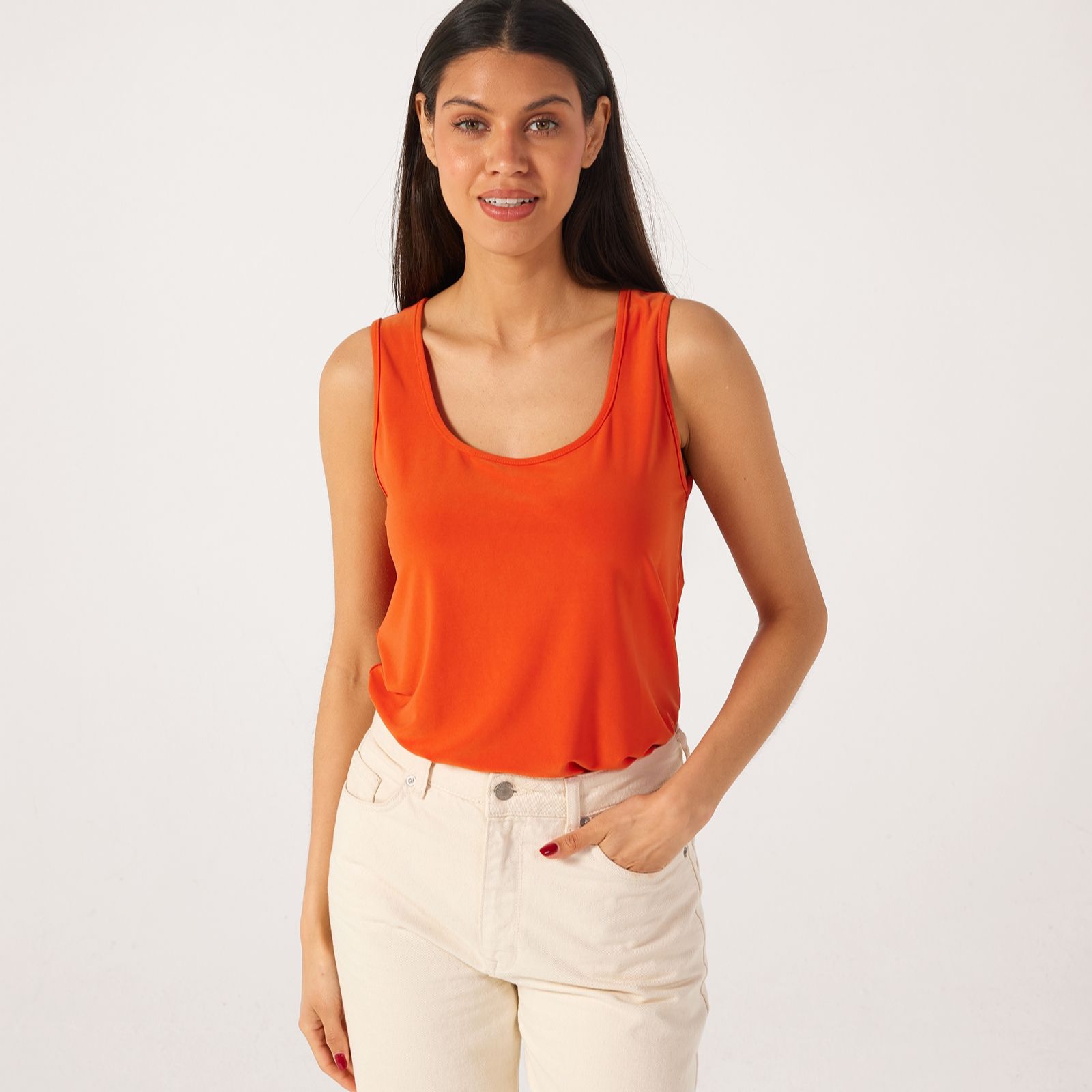 Kim & Co Brazil Jersey Sleeveless Vest Top