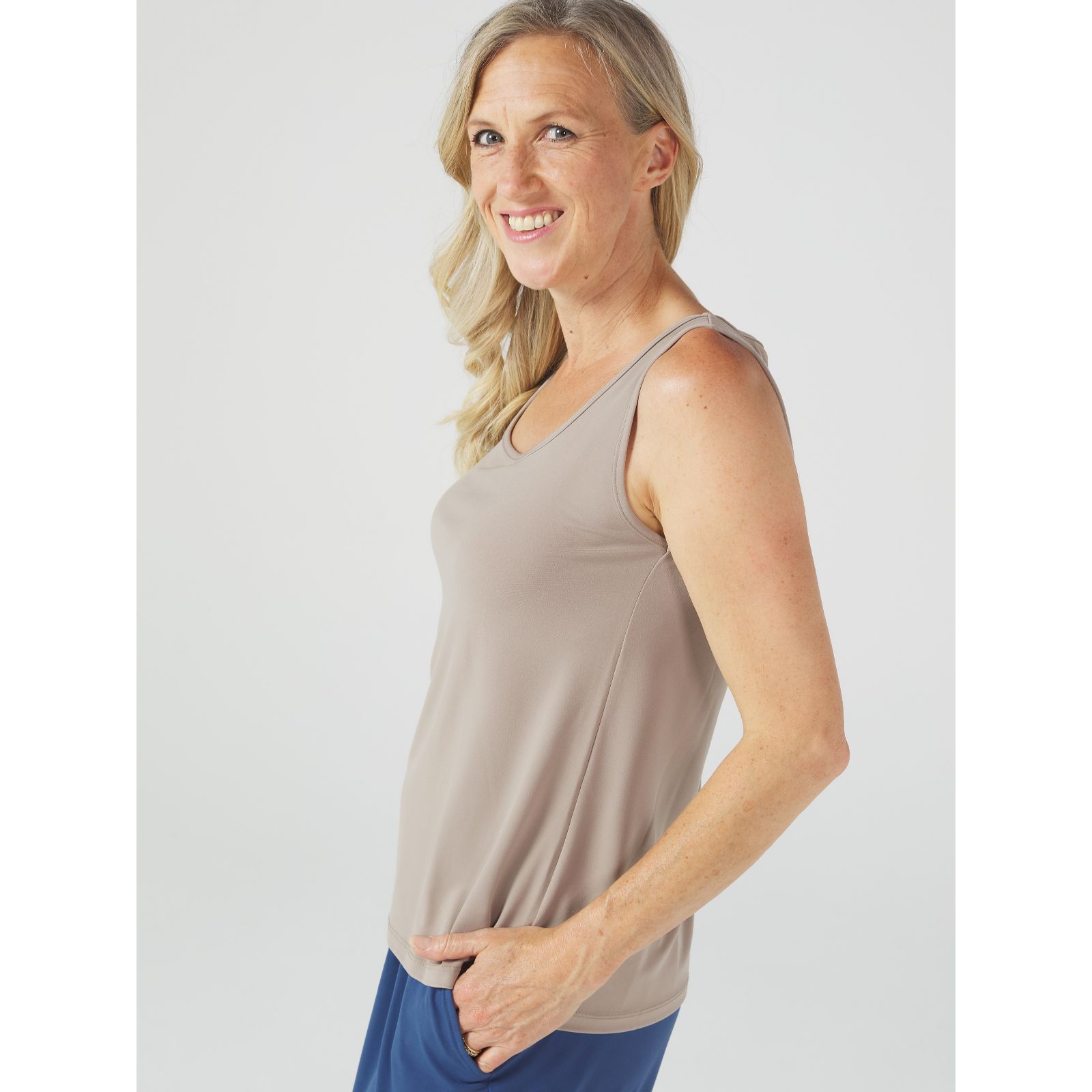 Kim & Co Brazil Jersey Sleeveless Vest Top
