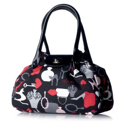 Lulu Guinness Icon Print Medium Romilly Bag QVC UK