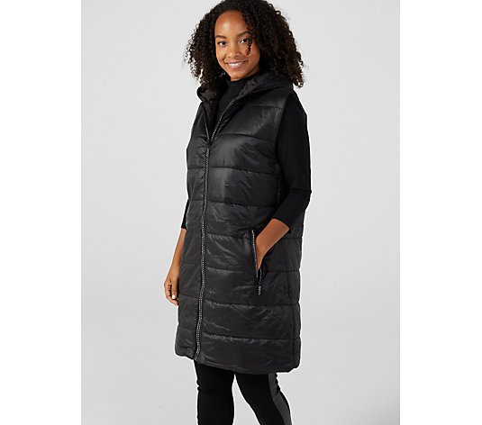 Frank Usher Padded Gilet with Crystal Zip