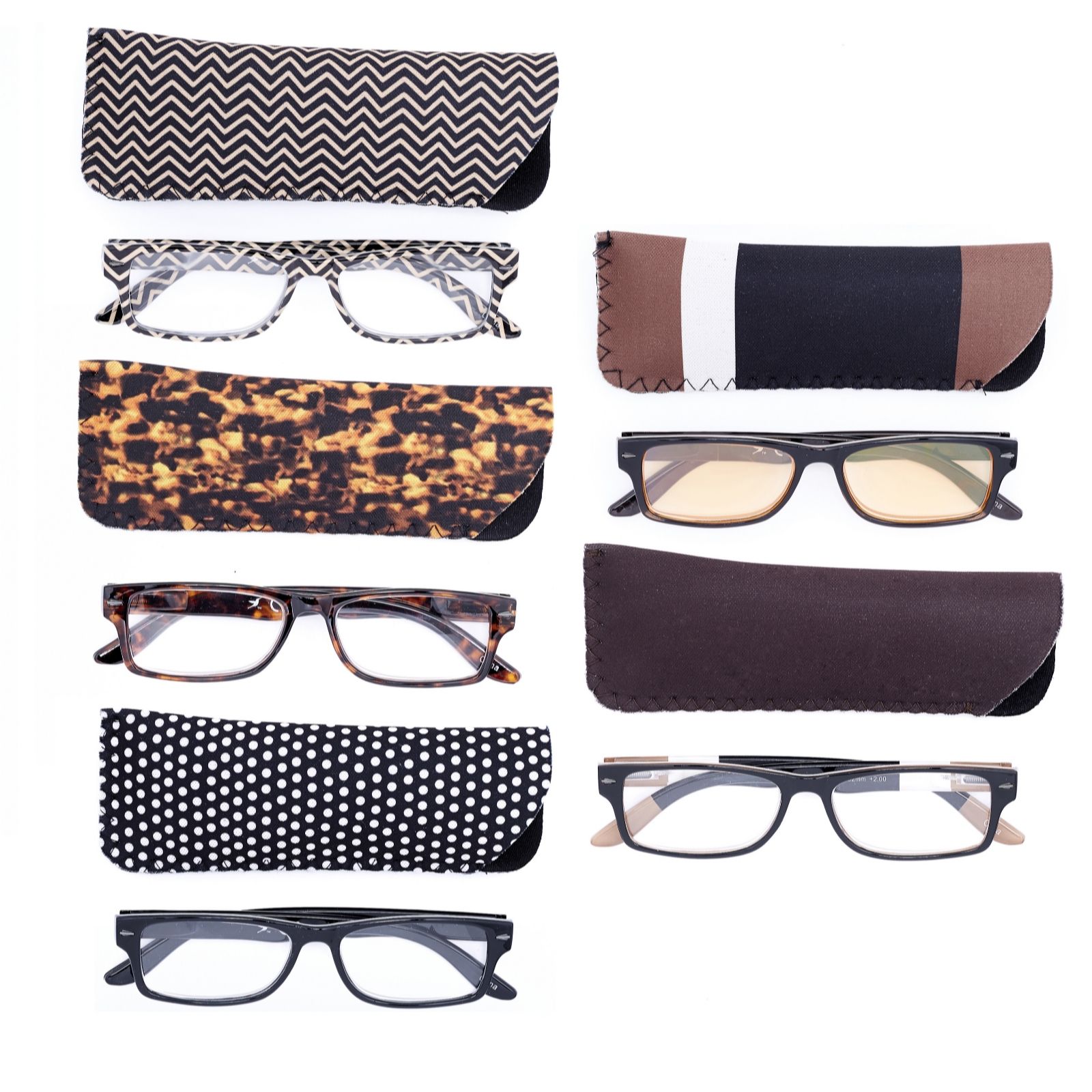 Set of 5 Reading Glasses Including 1 Pair of Computer Glasses QVC UK