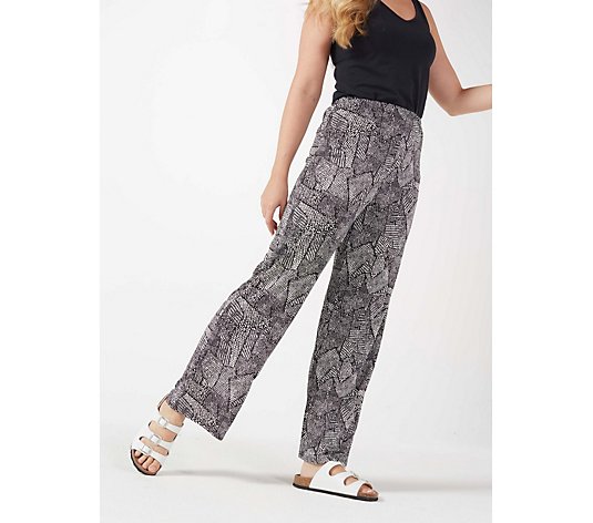 Frank Usher Printed Jersey Stretch Trouser