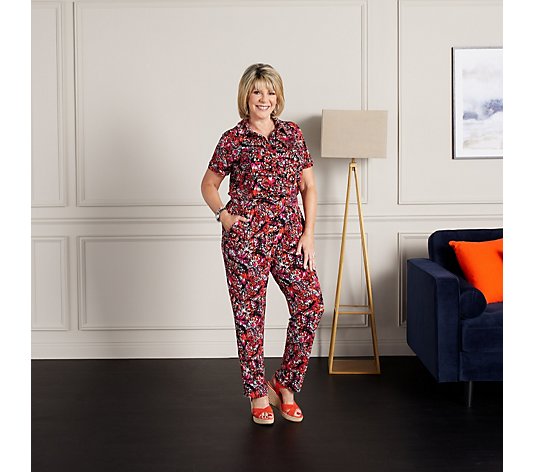Ruth Langsford Style Statement Jersey Knit Shirt Jumpsuit Tall